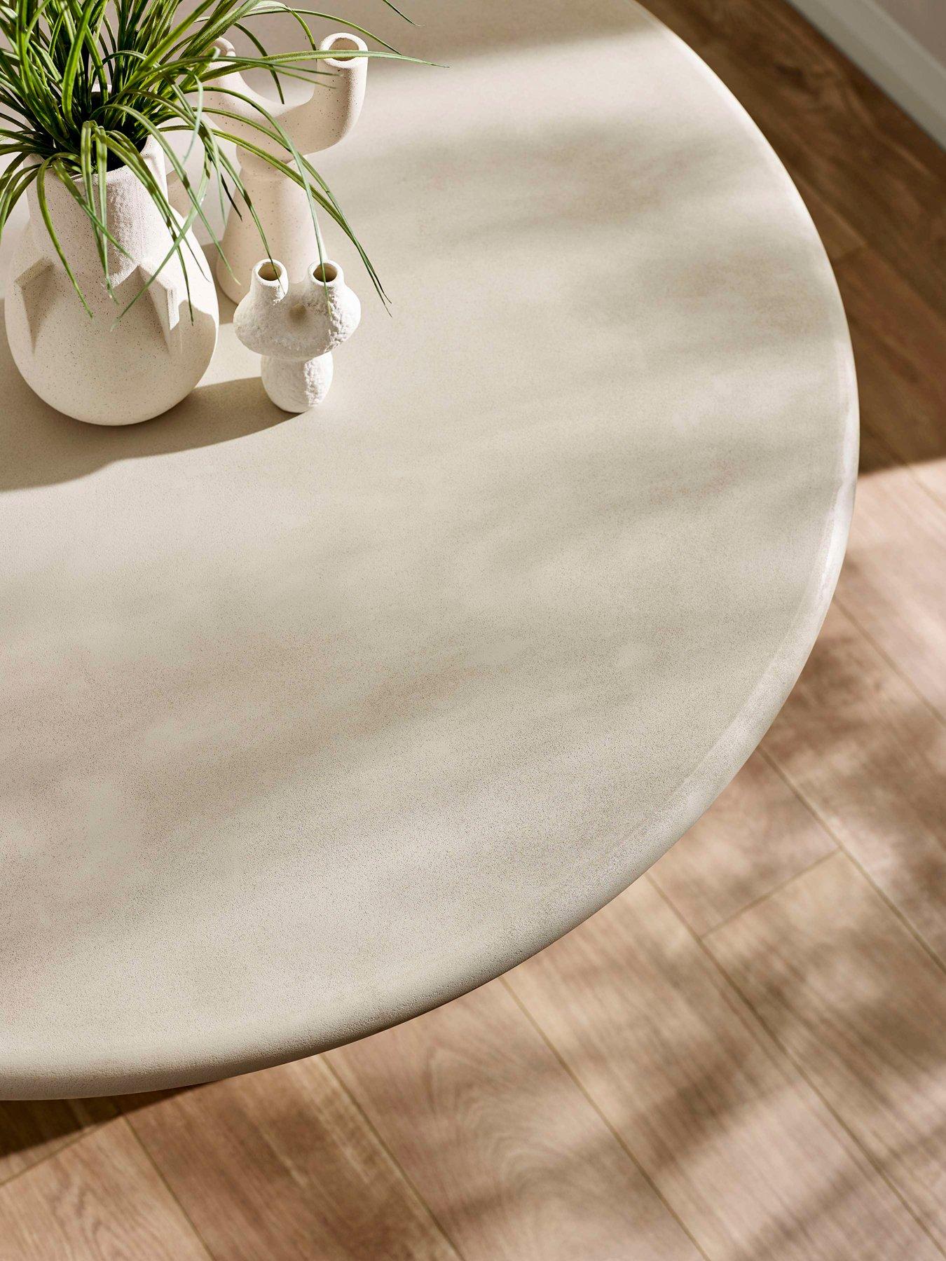 Image 4 of 7 of Julian Bowen Thyra Concrete Effect Round Dining Table