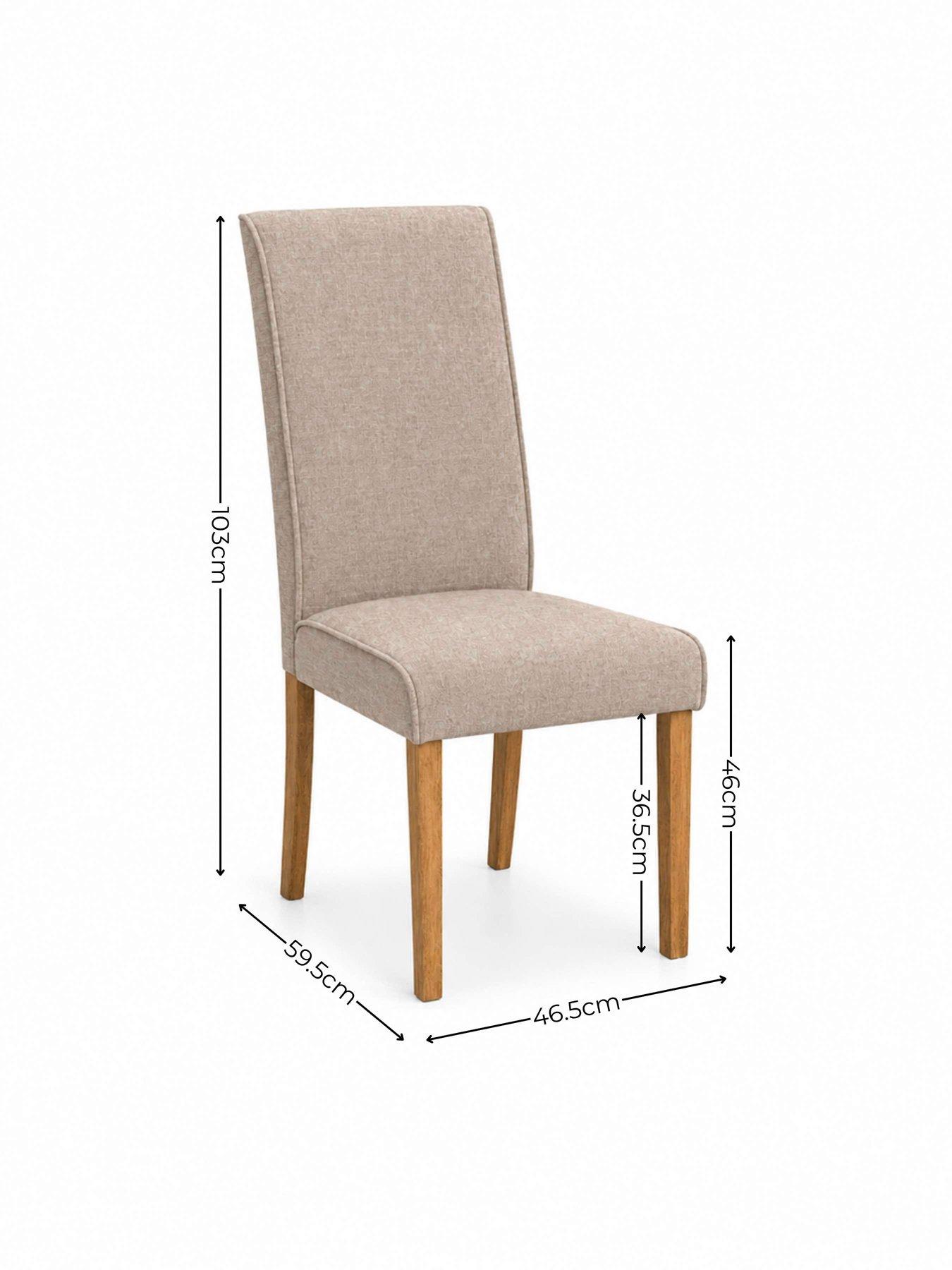 Image 7 of 7 of Julian Bowen Set Of 2 Valencia Dining Chairs