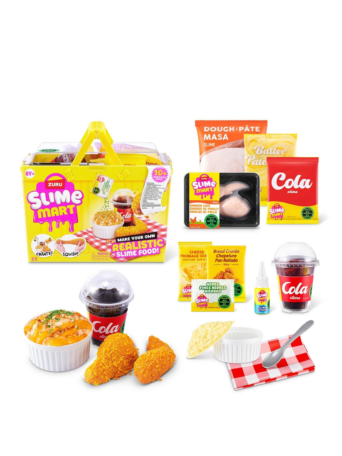Image 1 of 7 of Slime Mart Mix And Mould Small Shopping Basket Fast Food Slime Play Set