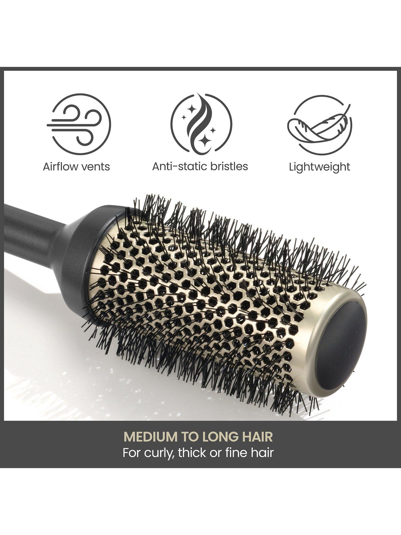 Image 4 of 7 of BaByliss Wet to Dry Round Ceramic Blow-Dry Hair Brush for Volume, Shape and Shine