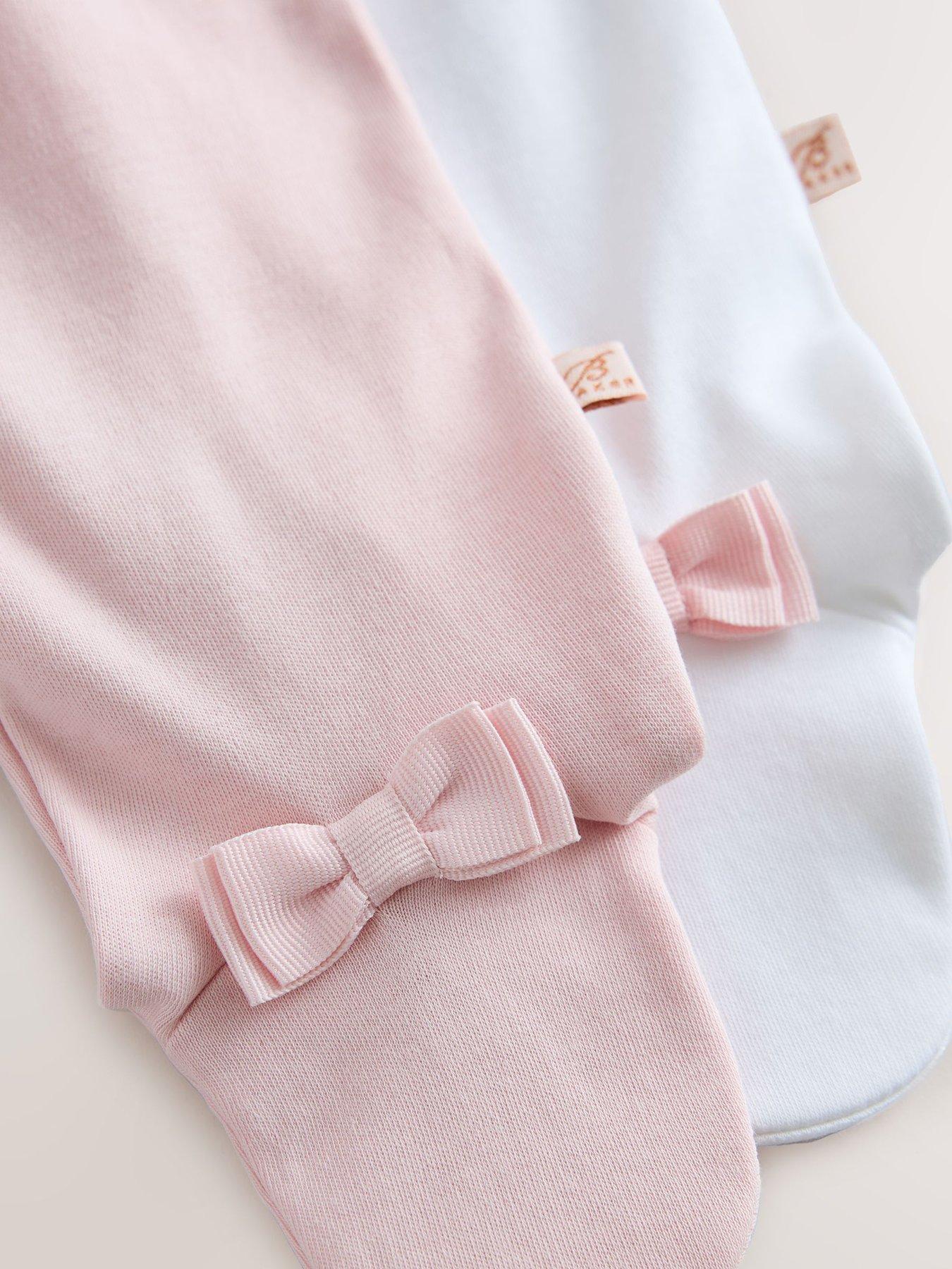 Image 5 of 7 of Ted Baker Baby Girls Blossom 3 Pack Frilled Collar Popper Front Sleepsuits - Multi