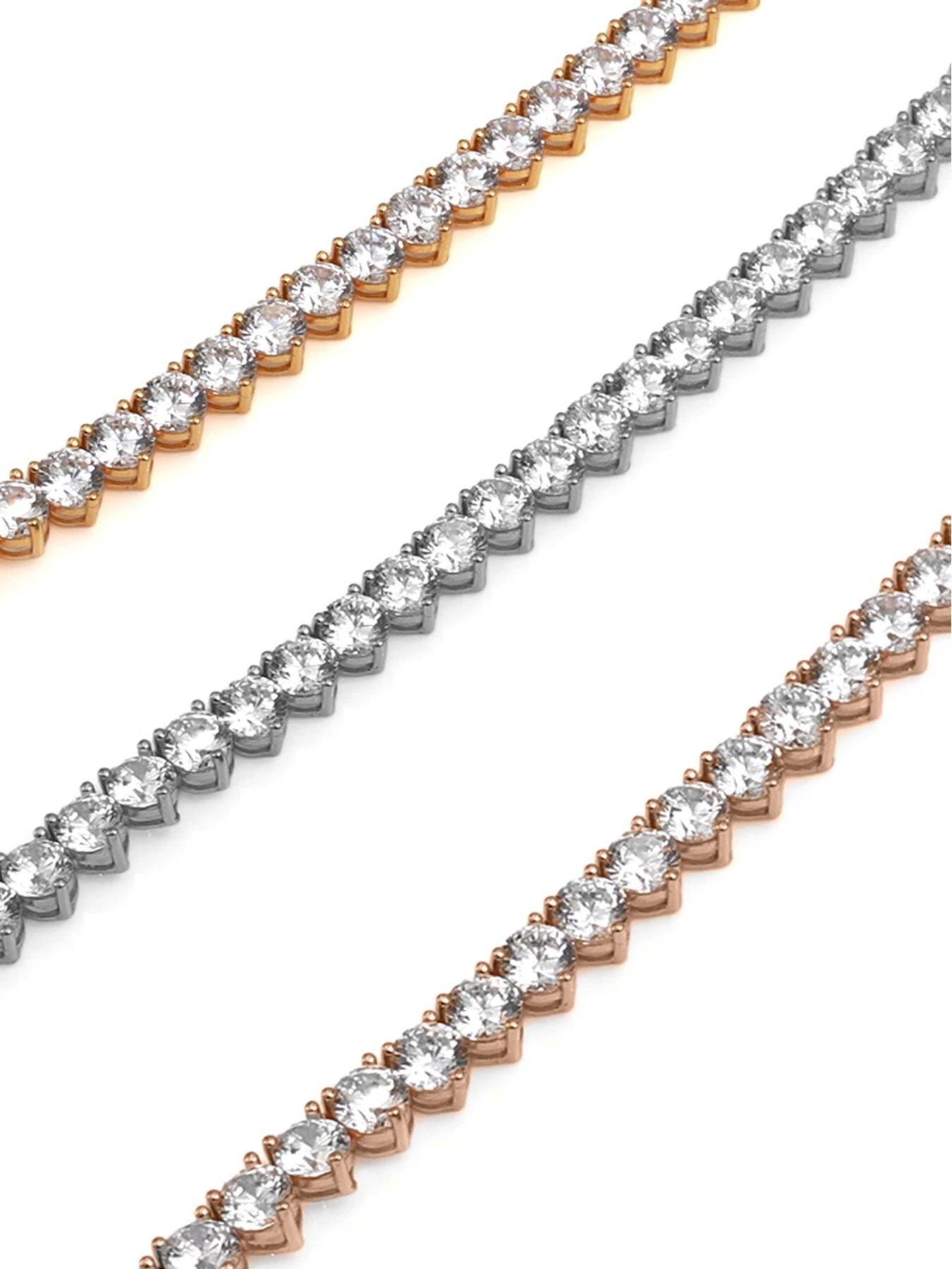 Image 2 of 2 of Say It With Heart Tennis Necklace - Rose Gold