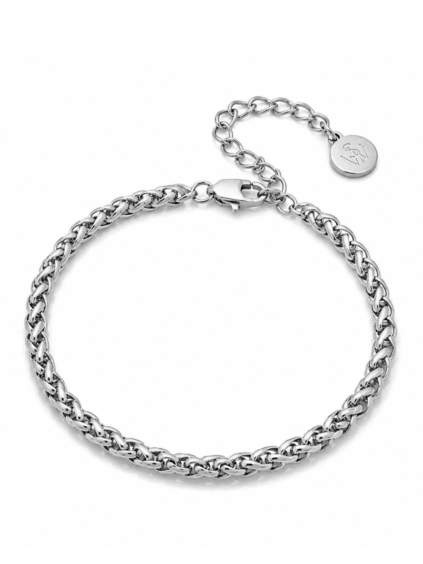 Image 1 of 2 of Say It With Twist Rope Barcelet - Silver