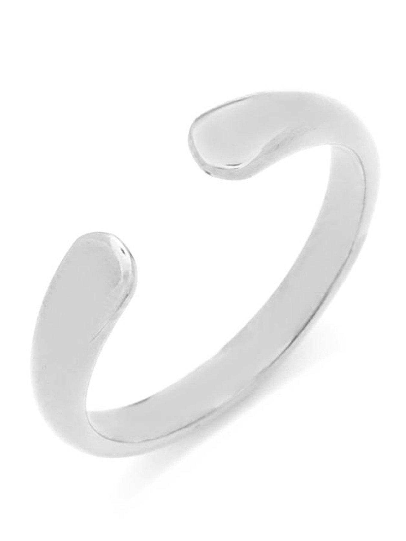 Image 1 of 2 of Say It With Adjustable Engravable Ring - Silver