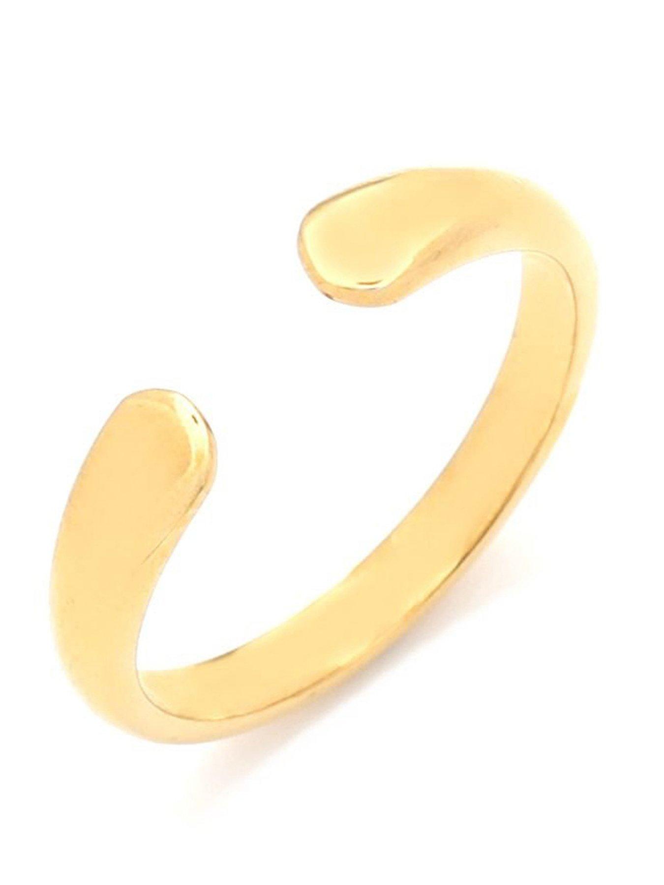 Image 1 of 2 of Say It With Adjustable Engravable Ring - Yellow Gold