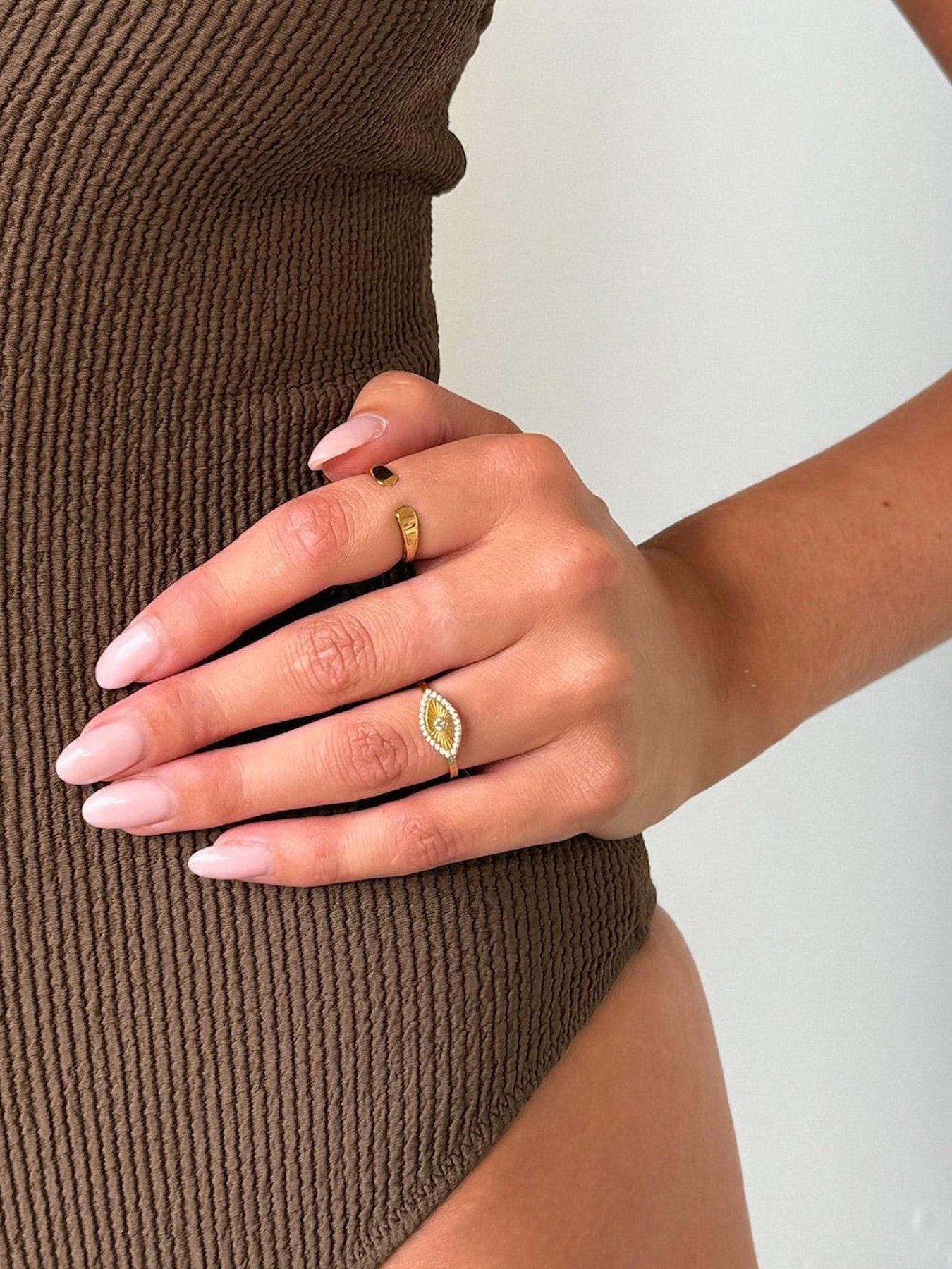 Image 2 of 2 of Say It With Adjustable Engravable Ring - Yellow Gold