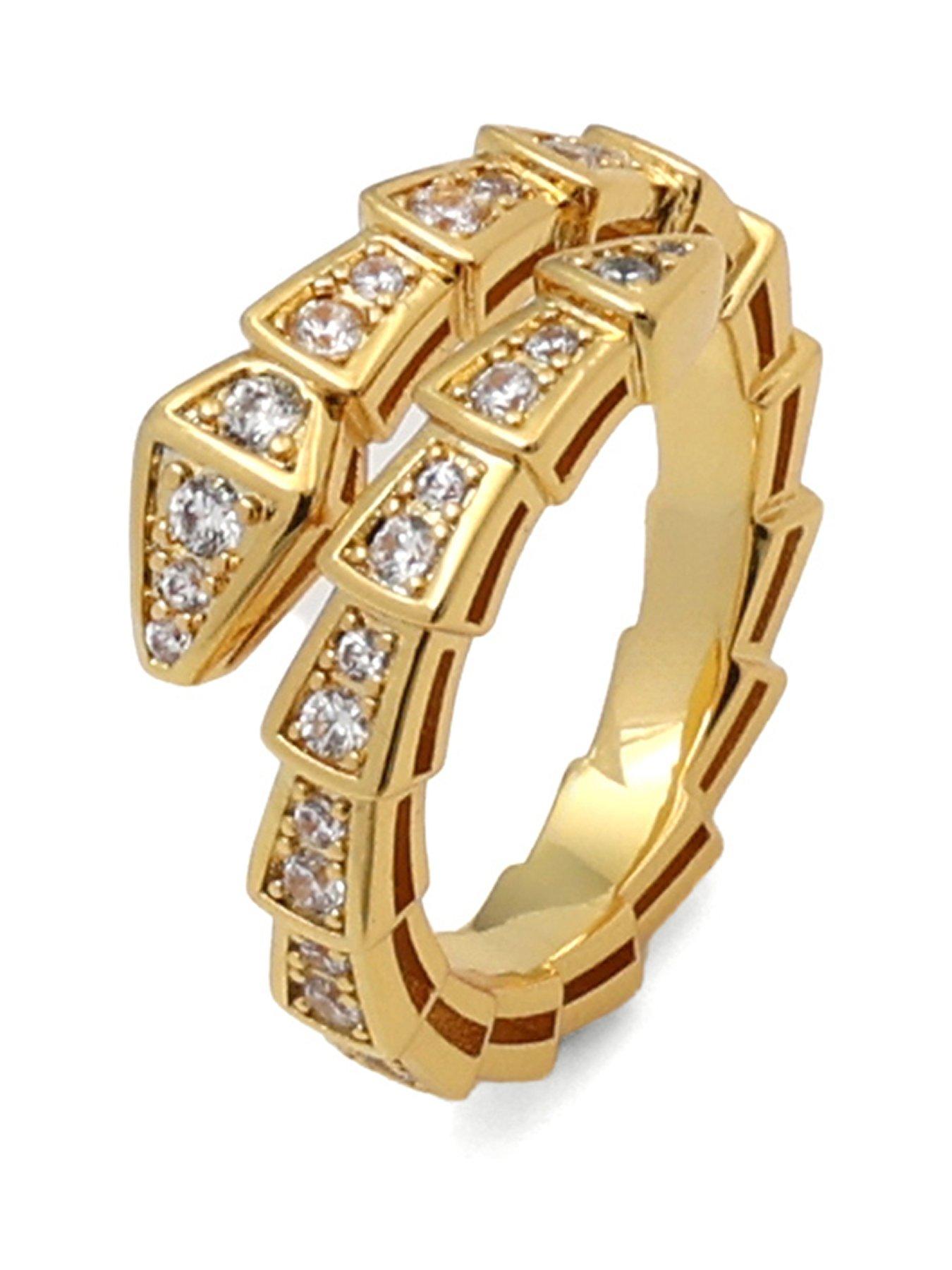 Image 1 of 2 of Say It With Snake Ring - Yellow Gold