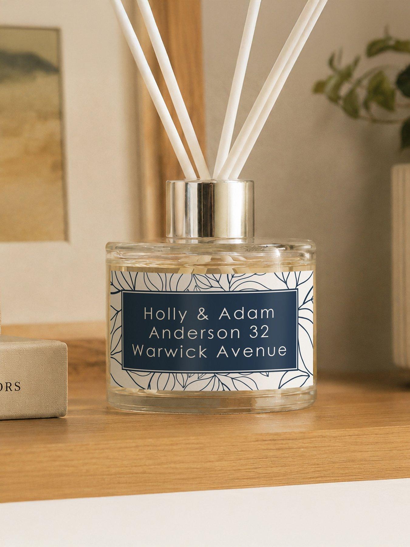 Image 2 of 3 of The Personalised Memento Company Personalised Blue Leaf Diffuser