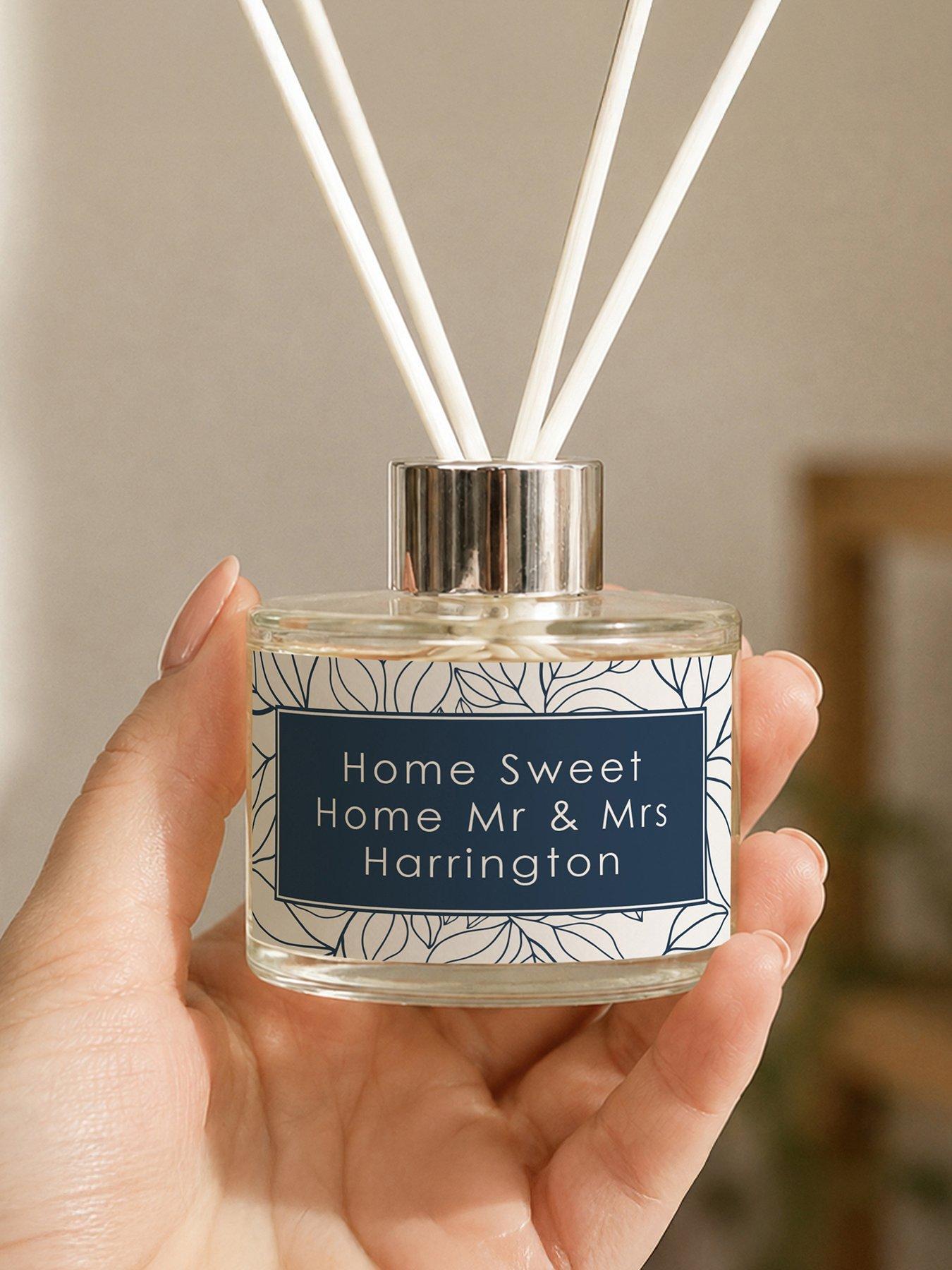 Image 3 of 3 of The Personalised Memento Company Personalised Blue Leaf Diffuser