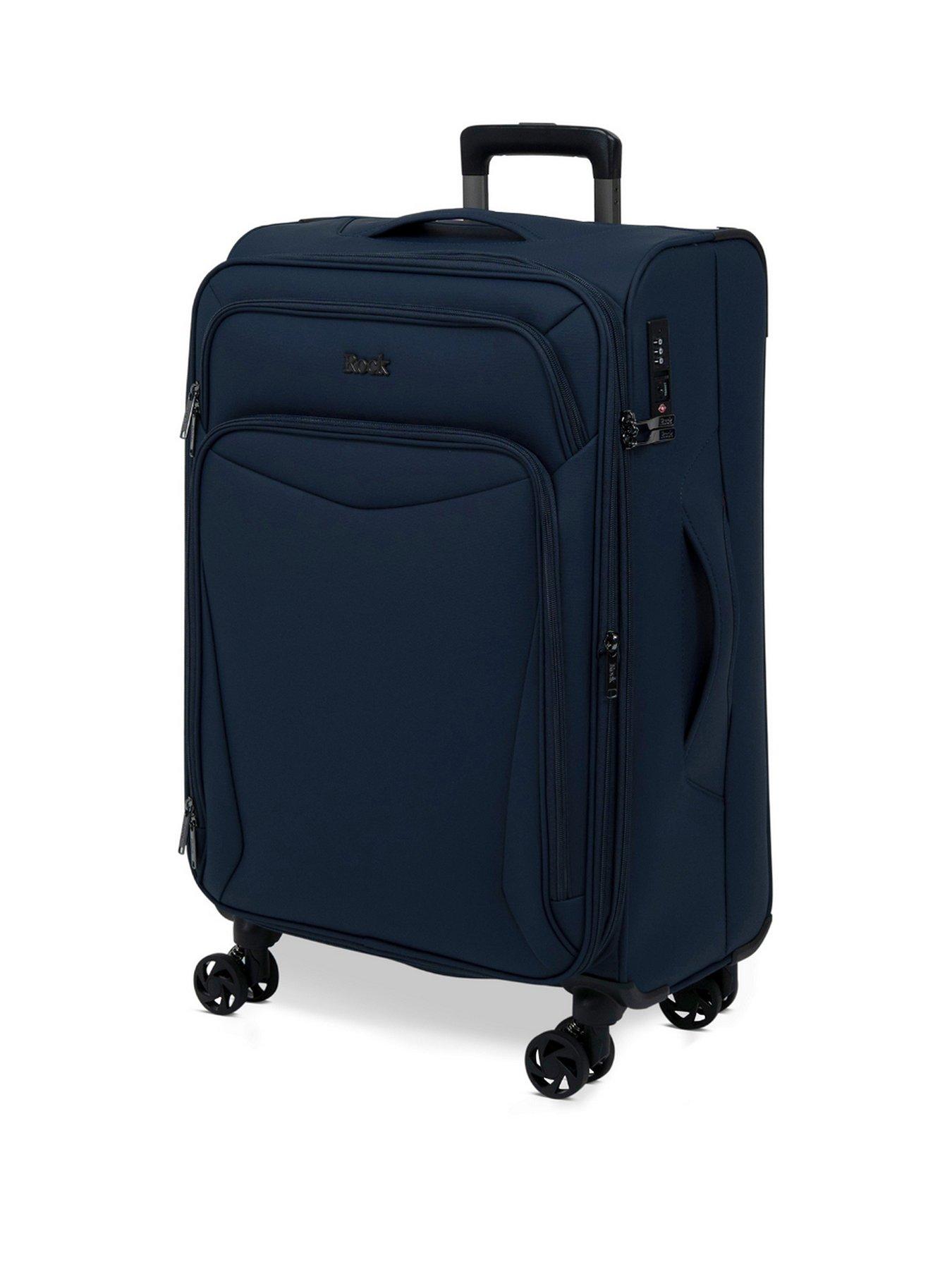 Image 1 of 7 of Rock Luggage Vitality Medium Navy Suitcase