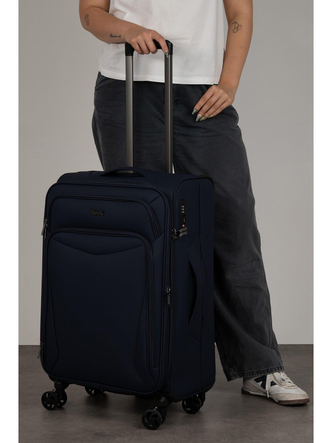 Image 7 of 7 of Rock Luggage Vitality Medium Navy Suitcase