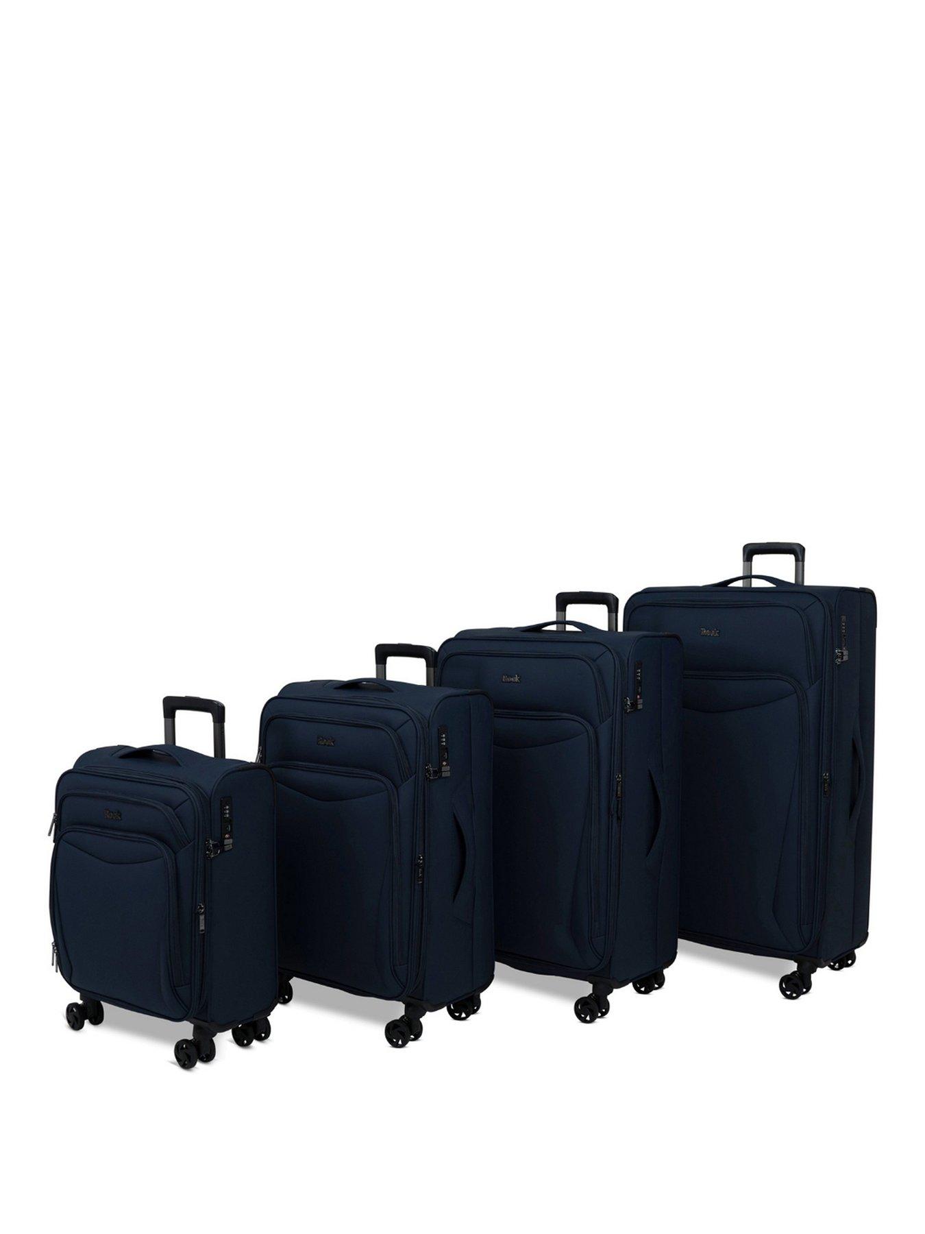Image 1 of 7 of Rock Luggage Vitality 4pc Set Navy Suitcase