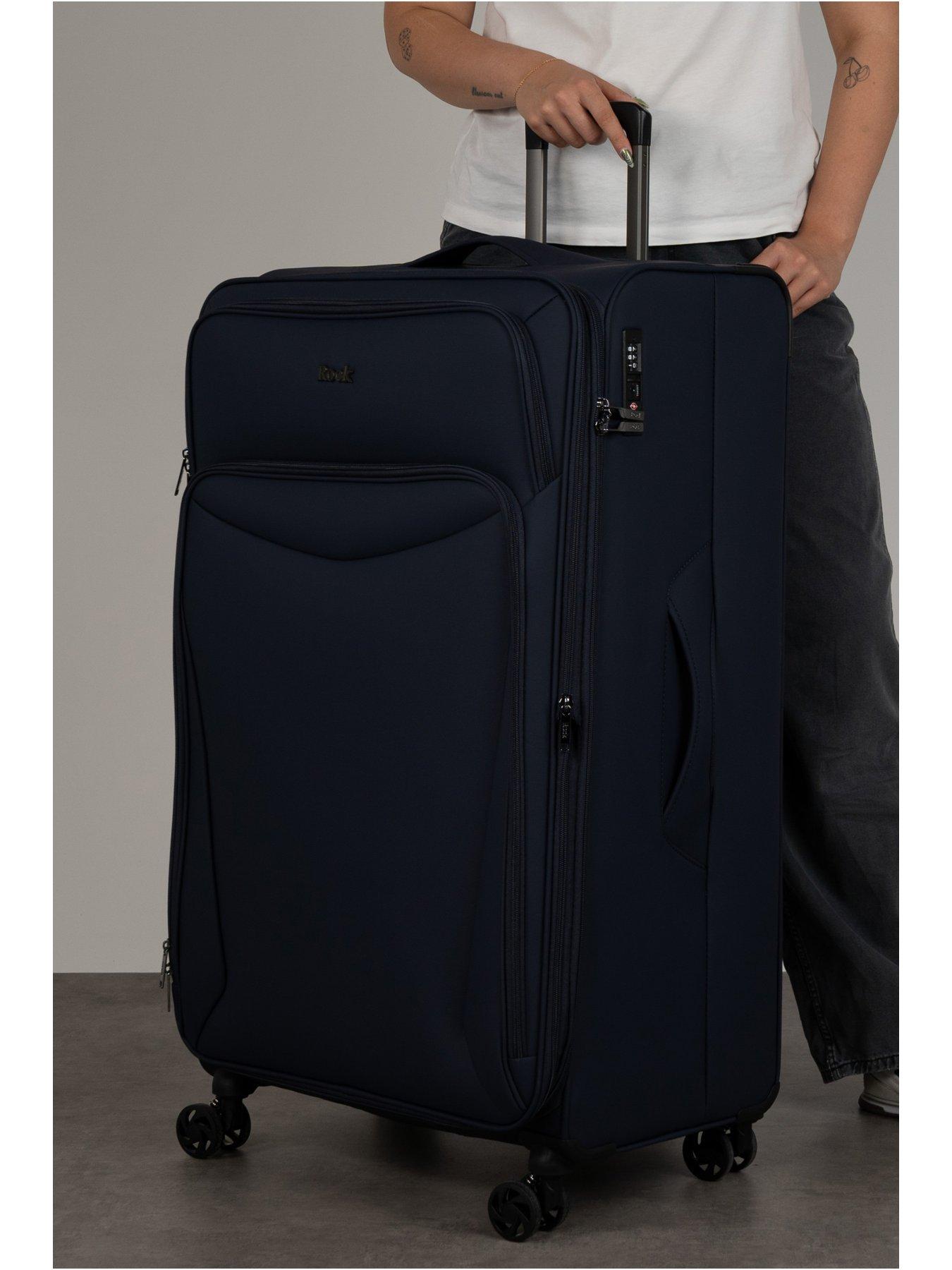 Image 7 of 7 of Rock Luggage Vitality 4pc Set Navy Suitcase