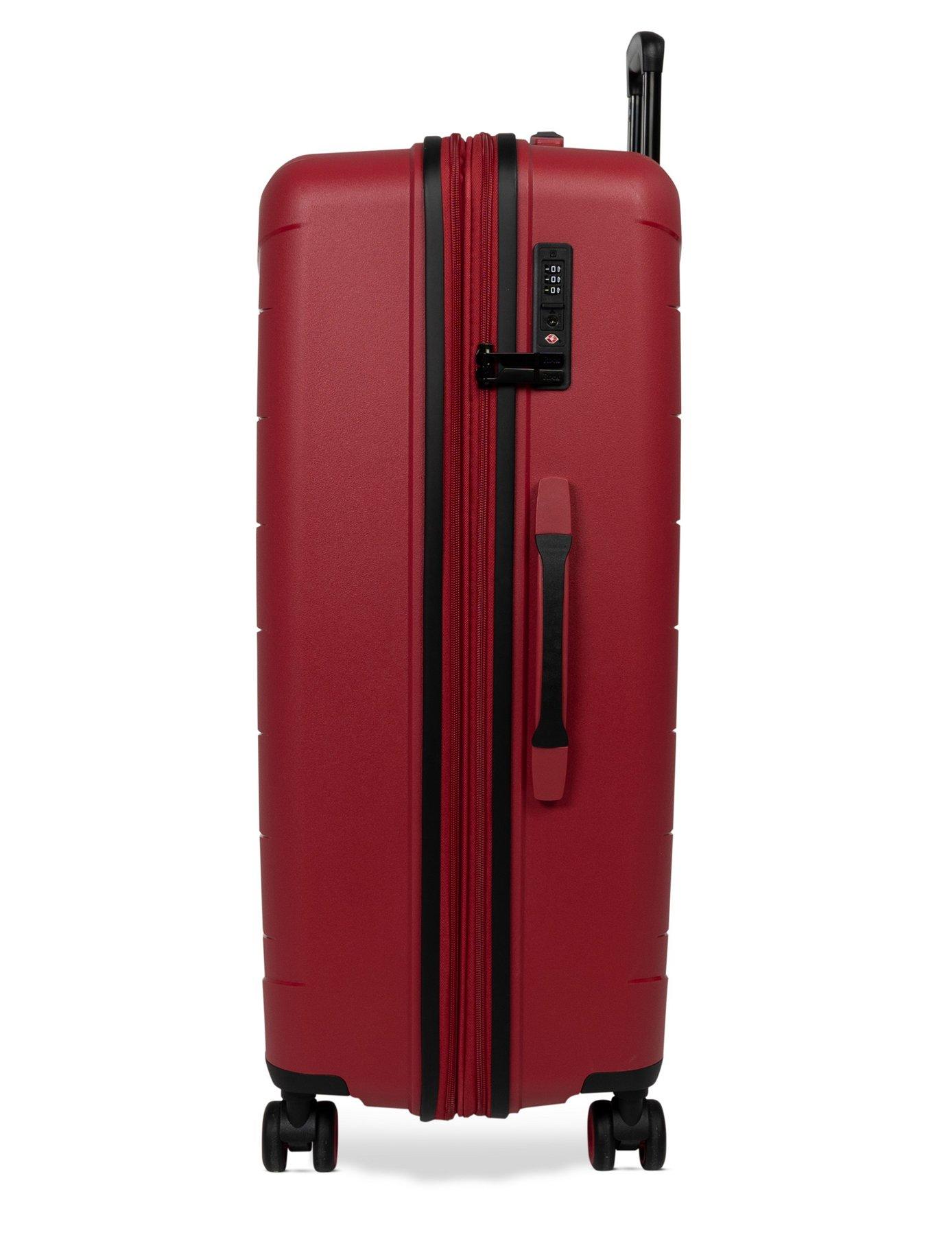 Image 3 of 7 of Rock Luggage Resilient 3pc Set Red Suitcase