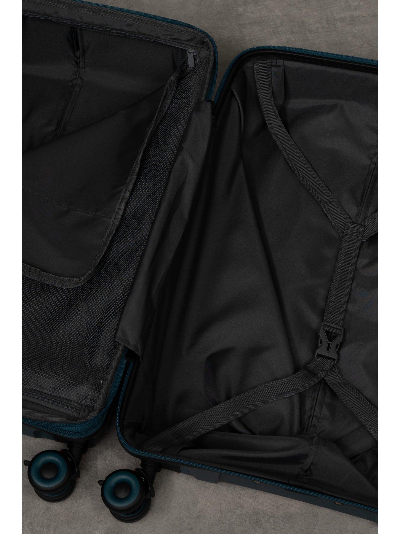 Image 6 of 7 of Rock Luggage Resilient 3pc Set Teal Suitcase