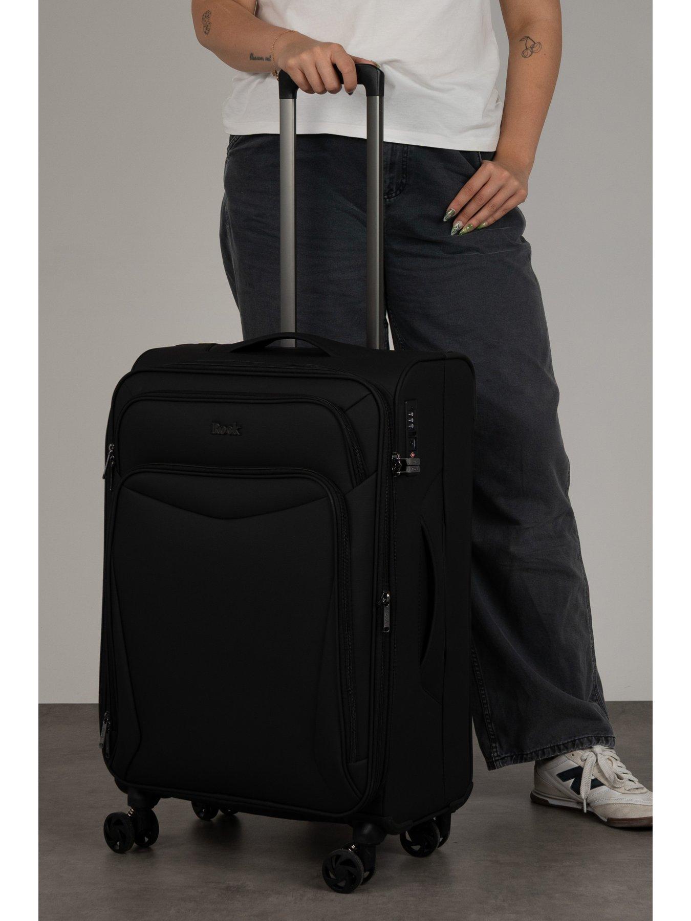 Image 7 of 7 of Rock Luggage Vitality Medium Black Suitcase