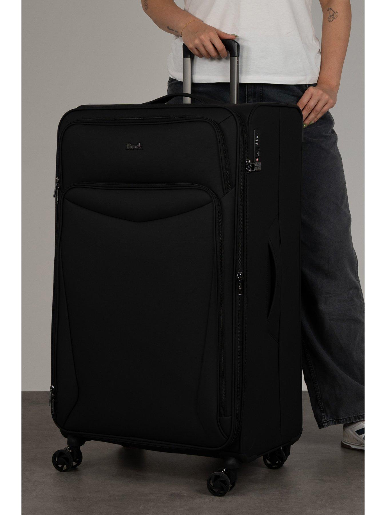 Image 7 of 7 of Rock Luggage Vitality 4pc Set Black Suitcase
