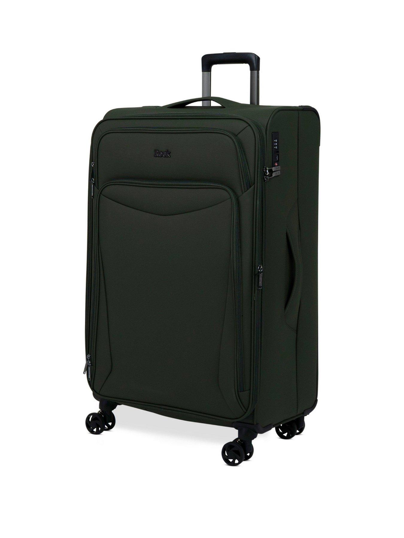 Image 1 of 7 of Rock Luggage Vitality Large Khaki Suitcase