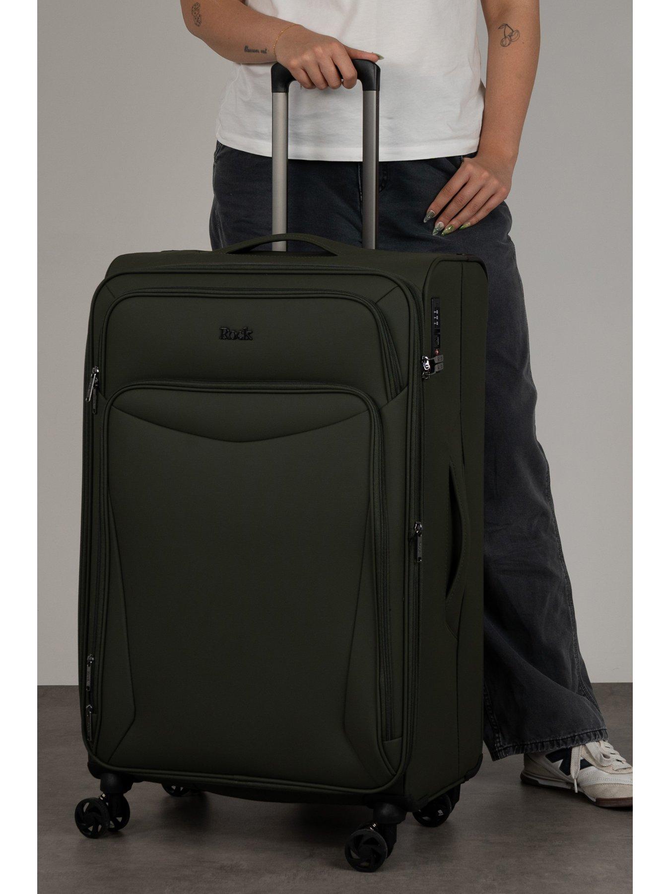Image 7 of 7 of Rock Luggage Vitality Large Khaki Suitcase