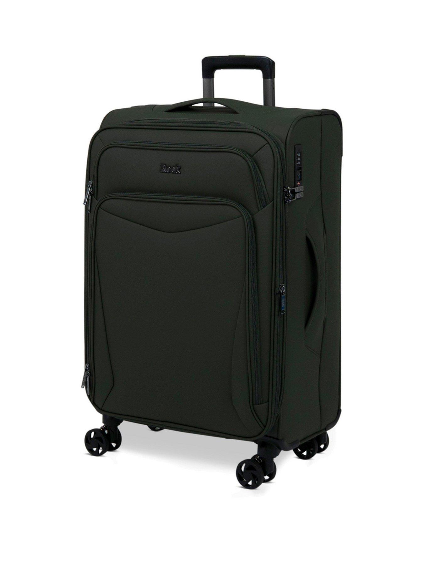 Image 1 of 7 of Rock Luggage Vitality Medium Khaki Suitcase