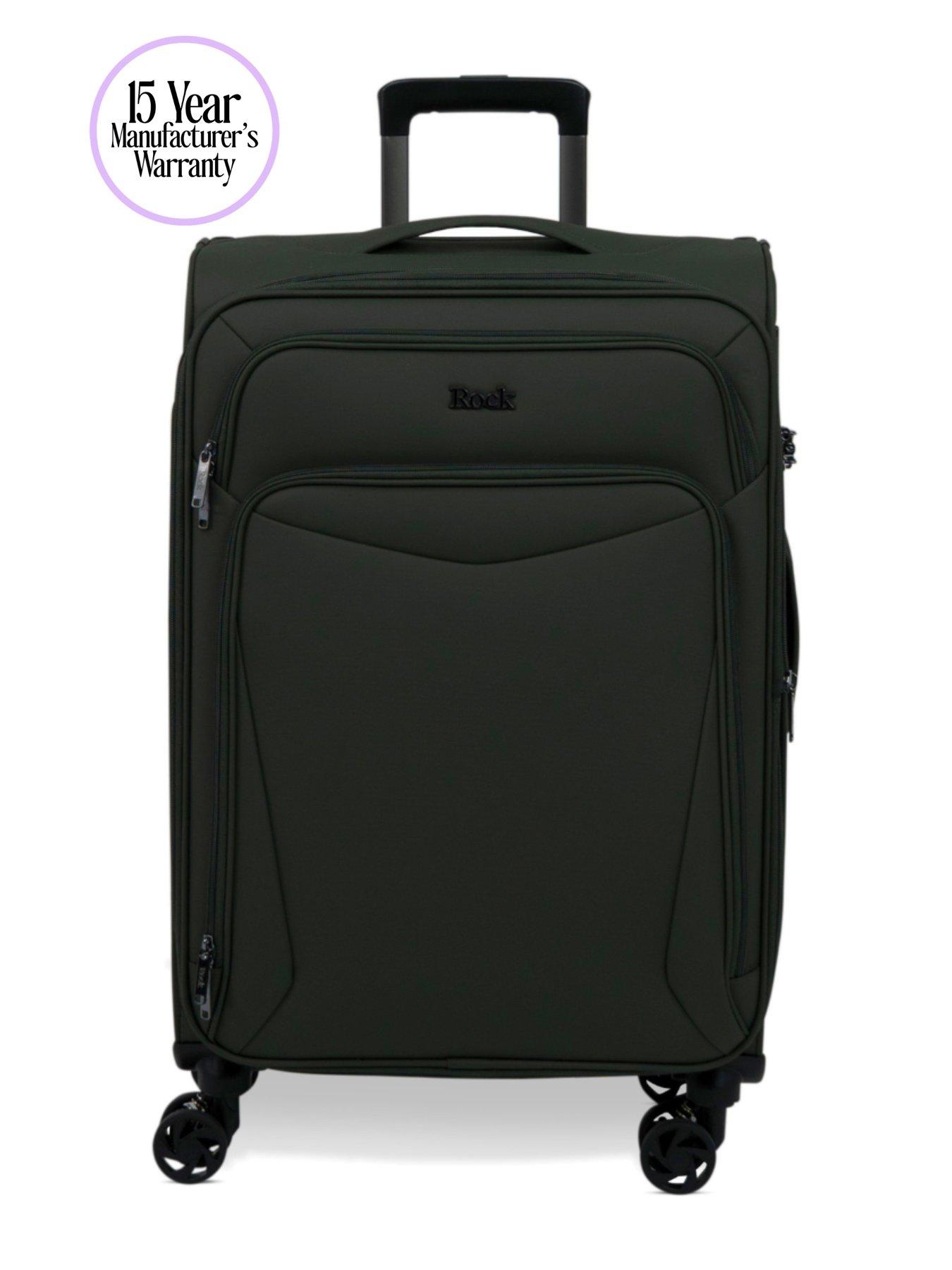 Image 2 of 7 of Rock Luggage Vitality Medium Khaki Suitcase