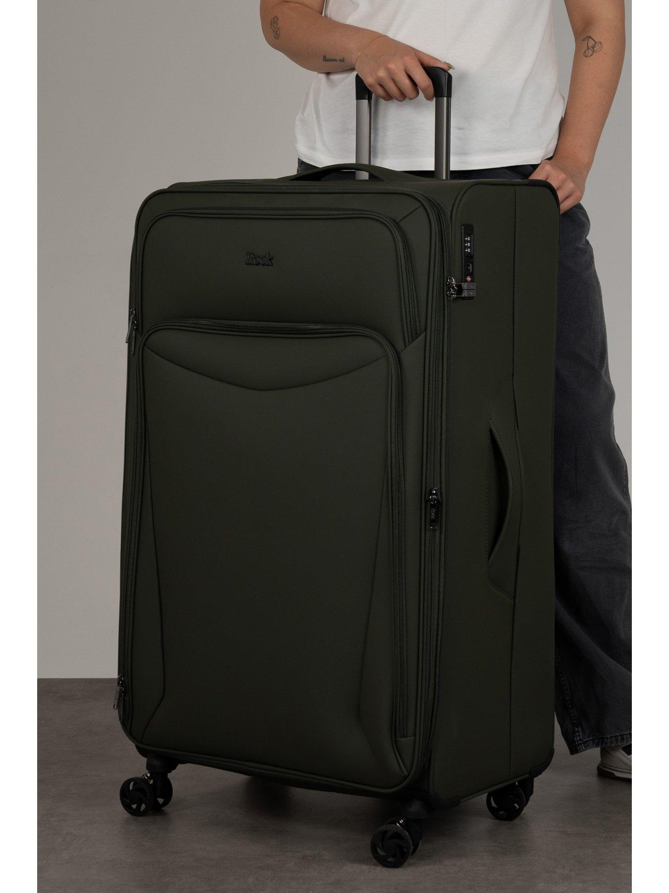 Image 7 of 7 of Rock Luggage Vitality Extra Large Khaki Suitcase