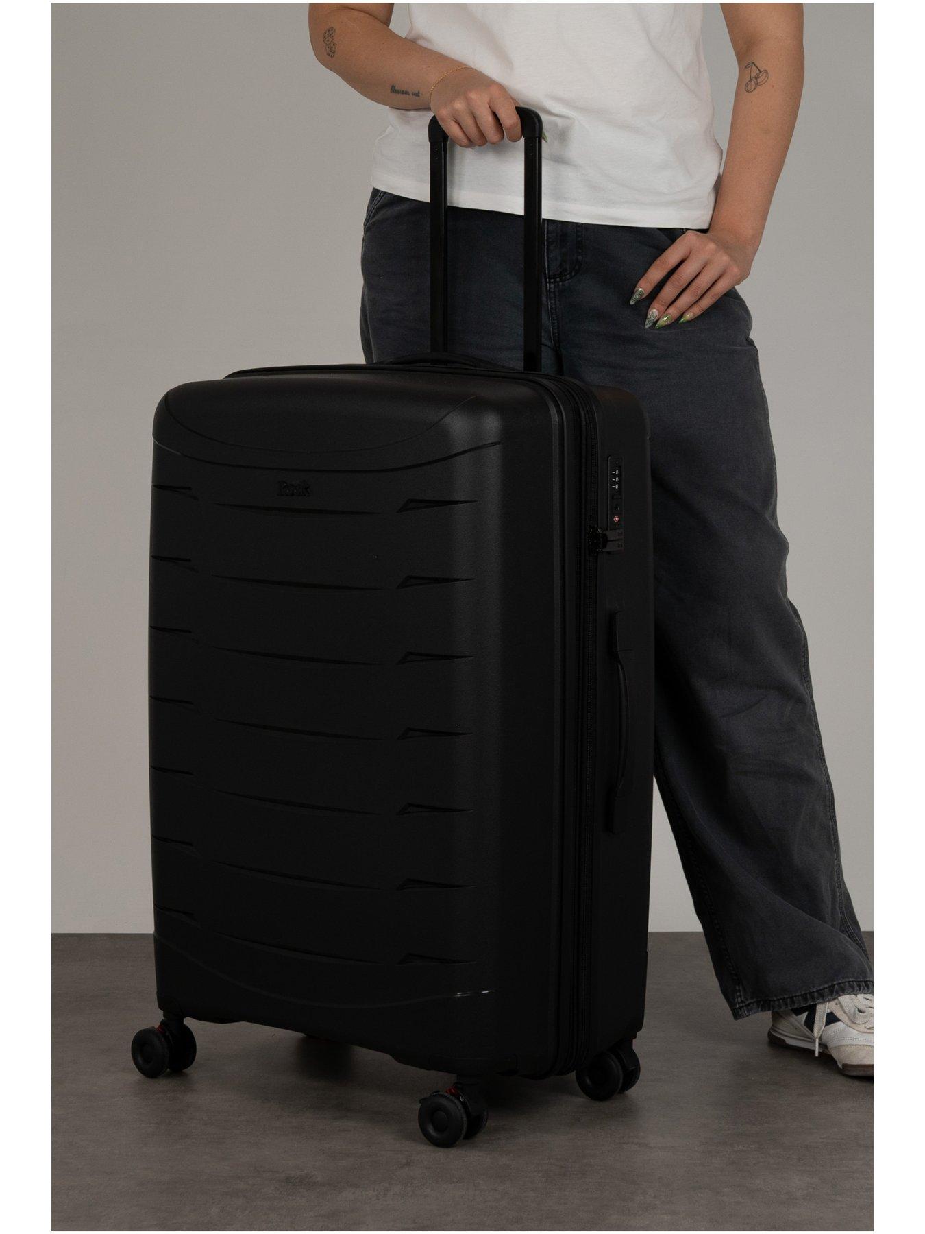 Image 7 of 7 of Rock Luggage Resilient Large Black Suitcase