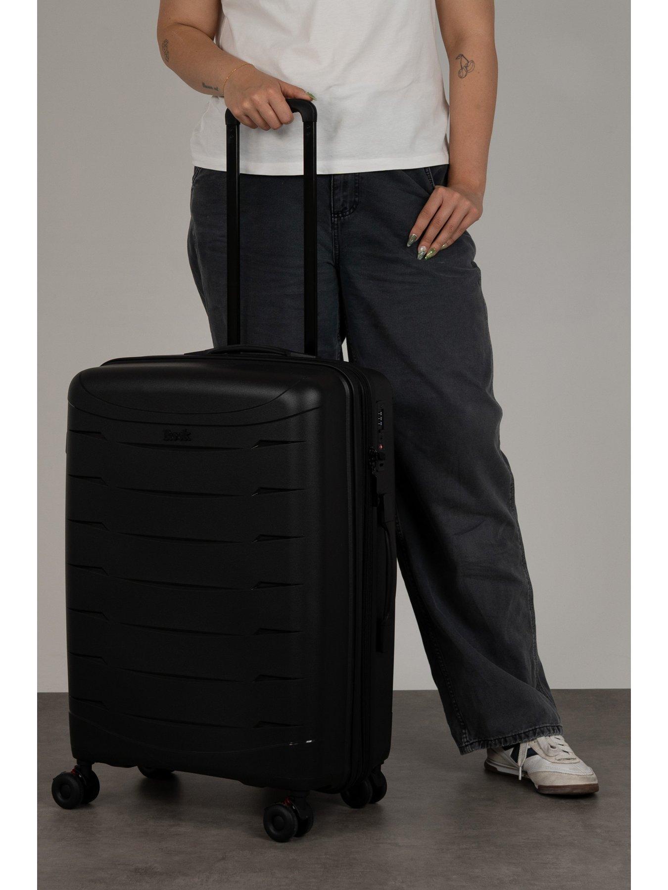 Image 7 of 7 of Rock Luggage Resilient Medium Black Suitcase