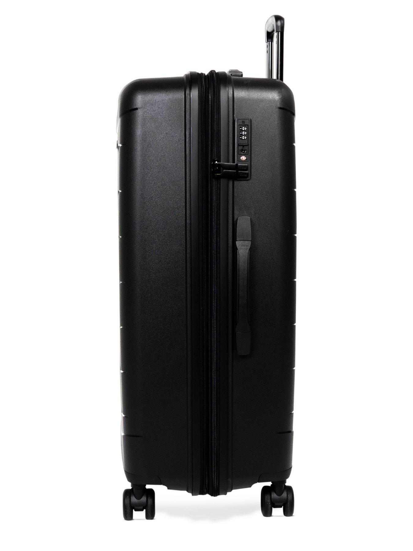 Image 3 of 7 of Rock Luggage Resilient 3pc Set Black Suitcase