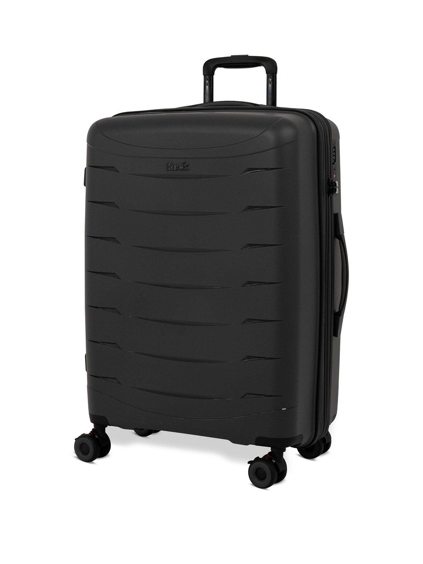 Image 1 of 7 of Rock Luggage Resilient Medium Charcoal Suitcase