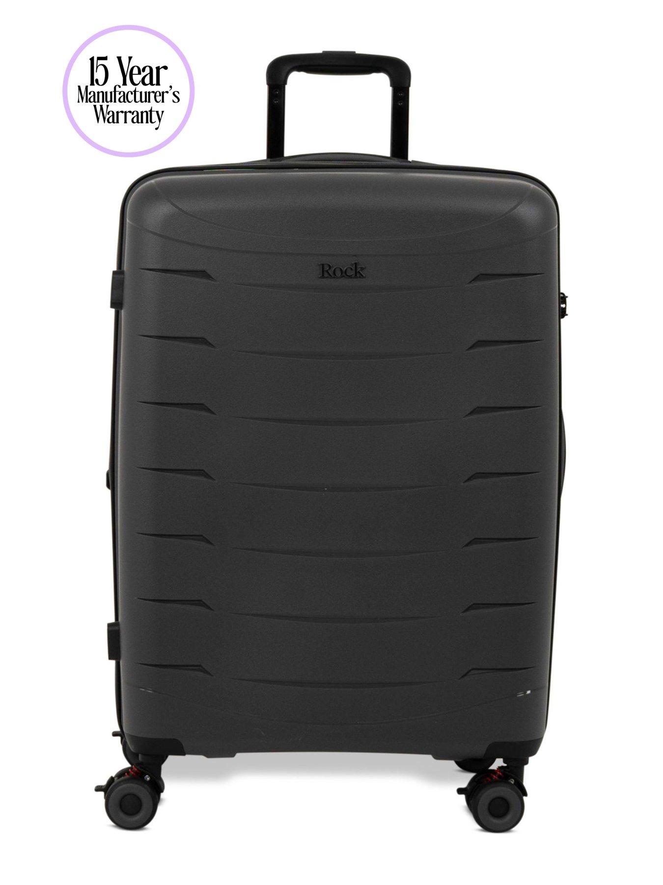 Image 2 of 7 of Rock Luggage Resilient Medium Charcoal Suitcase
