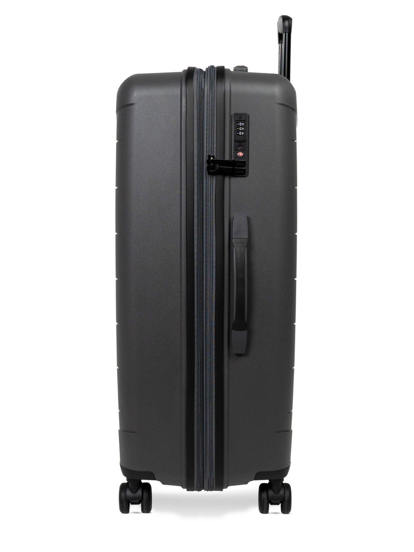 Image 3 of 7 of Rock Luggage Resilient 3pc Set Charcoal Suitcase