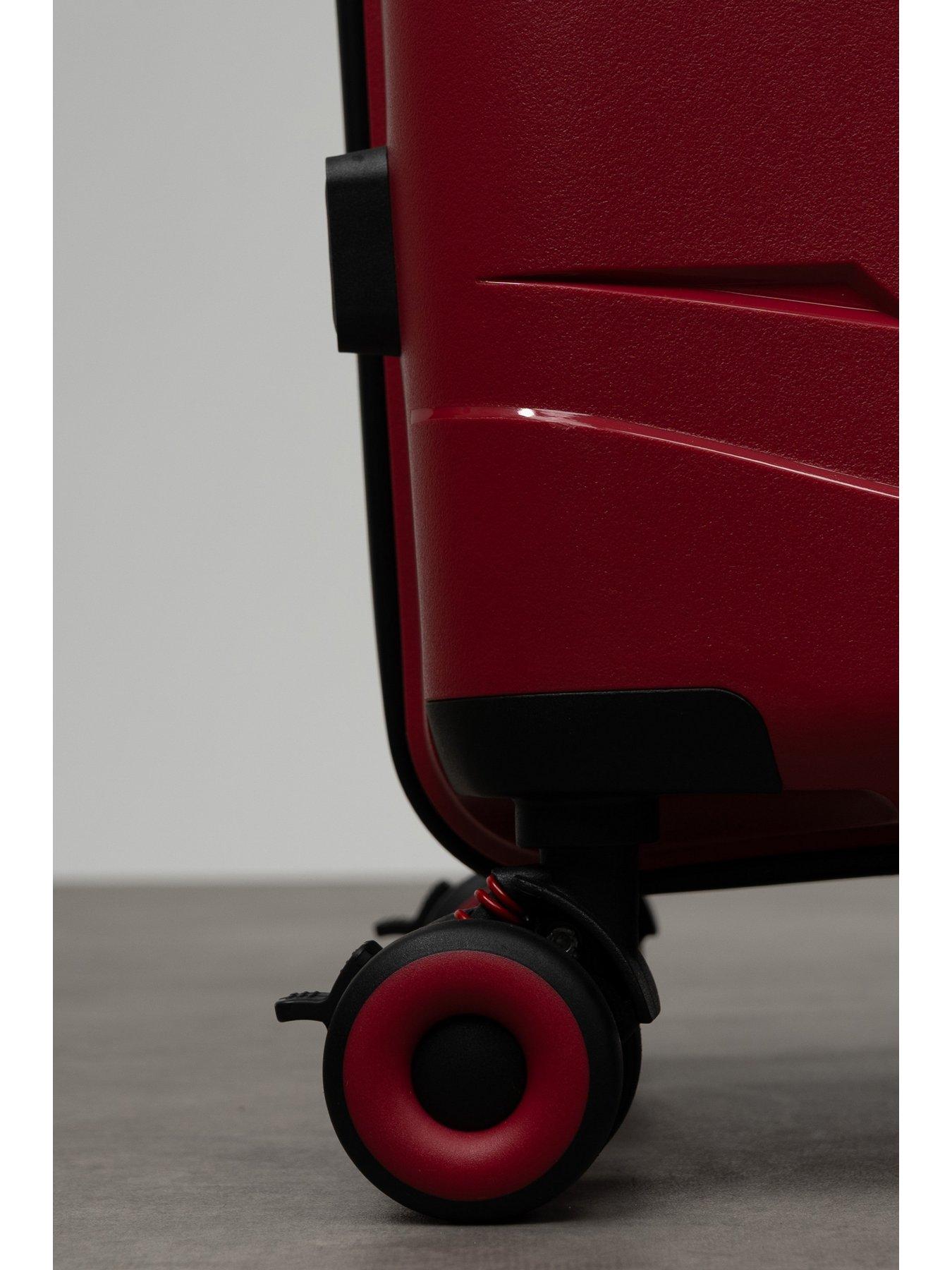 Image 3 of 7 of Rock Luggage Resilient Medium Red Suitcase