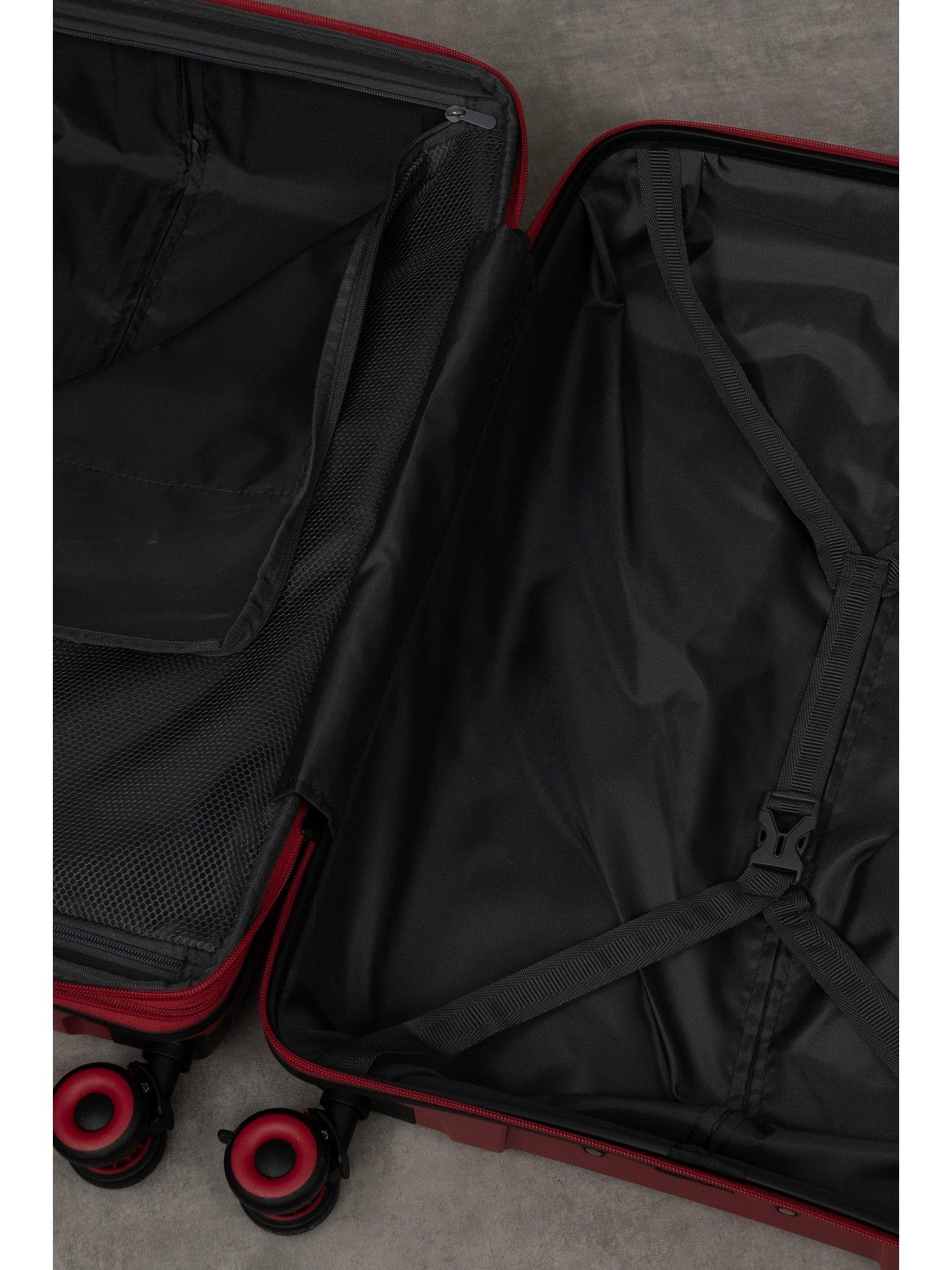 Image 5 of 7 of Rock Luggage Resilient Cabin Red Suitcase