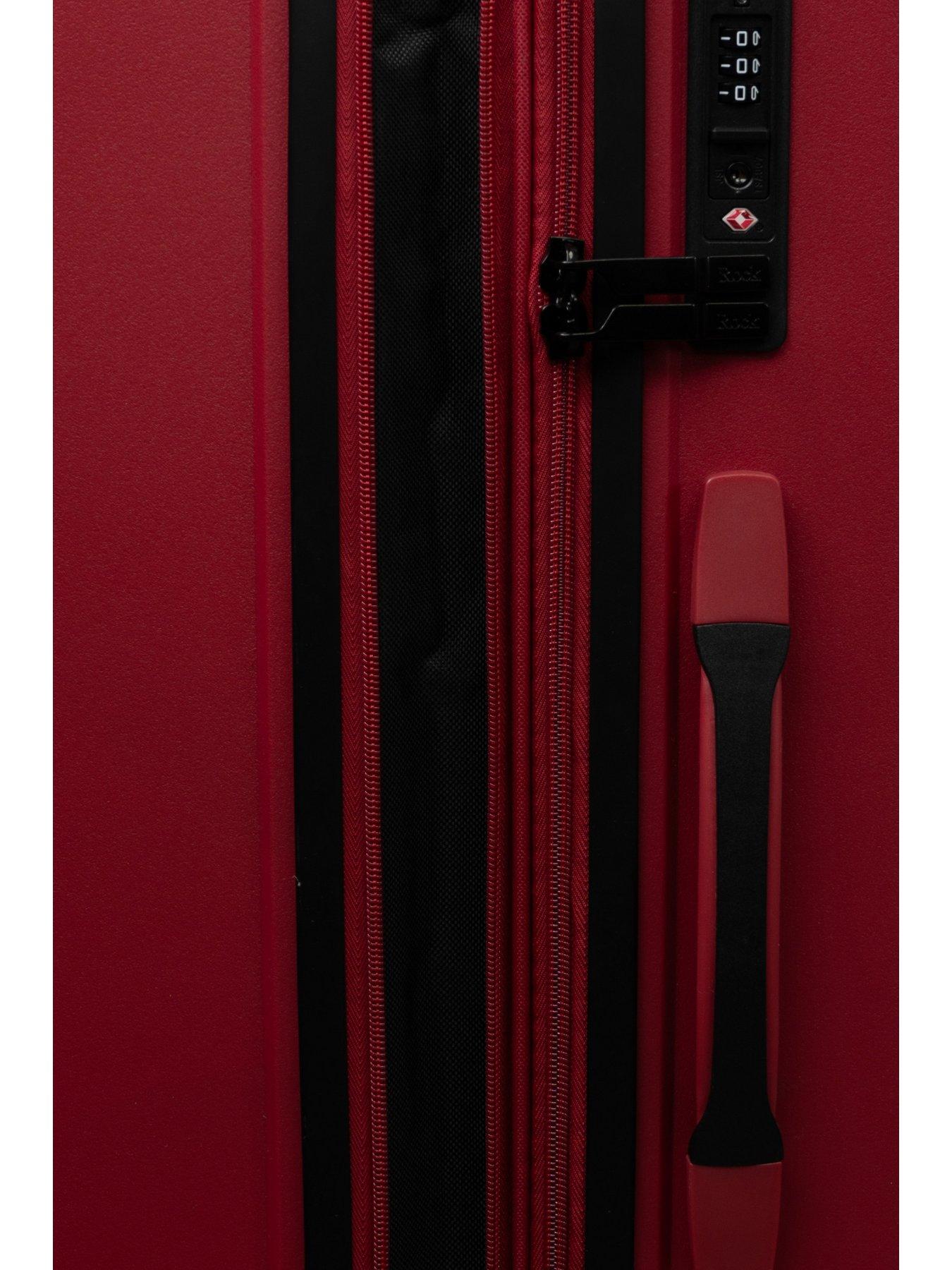 Image 6 of 7 of Rock Luggage Resilient Cabin Red Suitcase