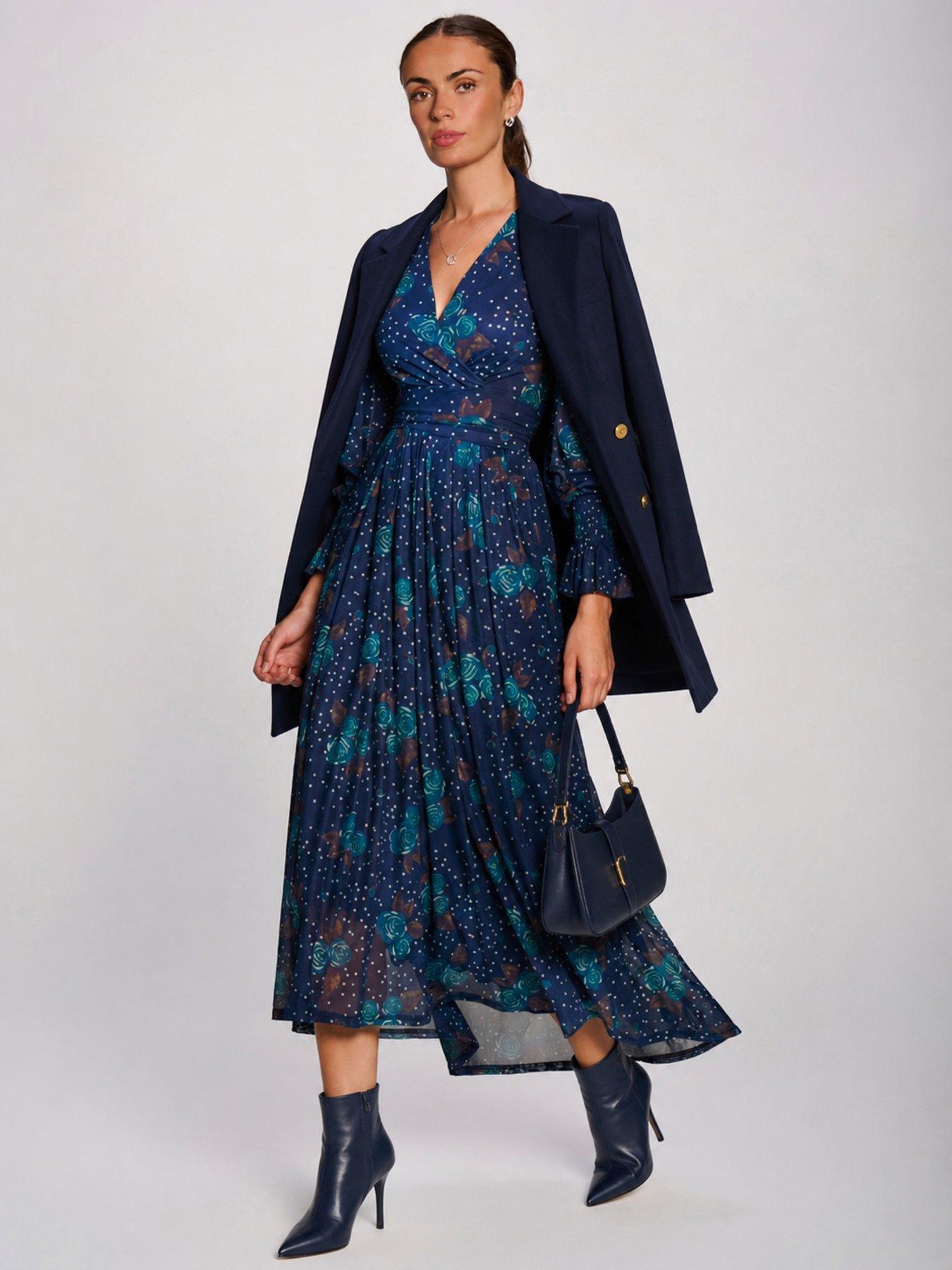 Image 6 of 7 of Jolie Moi Long Sleeve Maxi Mesh Dress