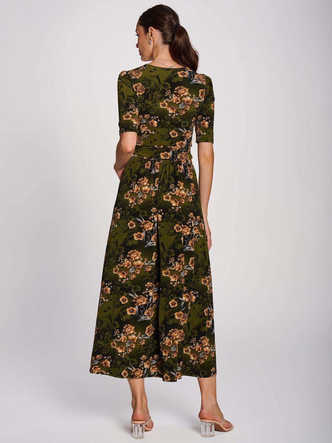 Image 2 of 7 of Jolie Moi Printed Jersey Maxi Dress
