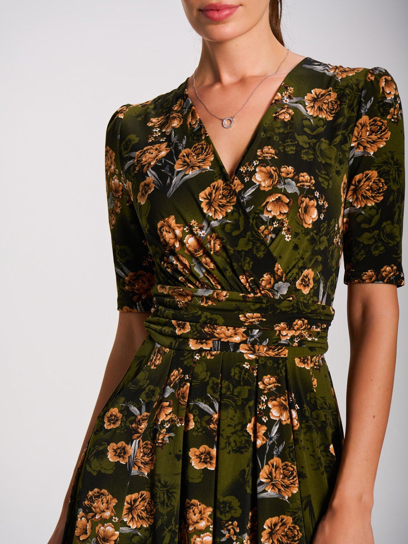 Image 4 of 7 of Jolie Moi Printed Jersey Maxi Dress