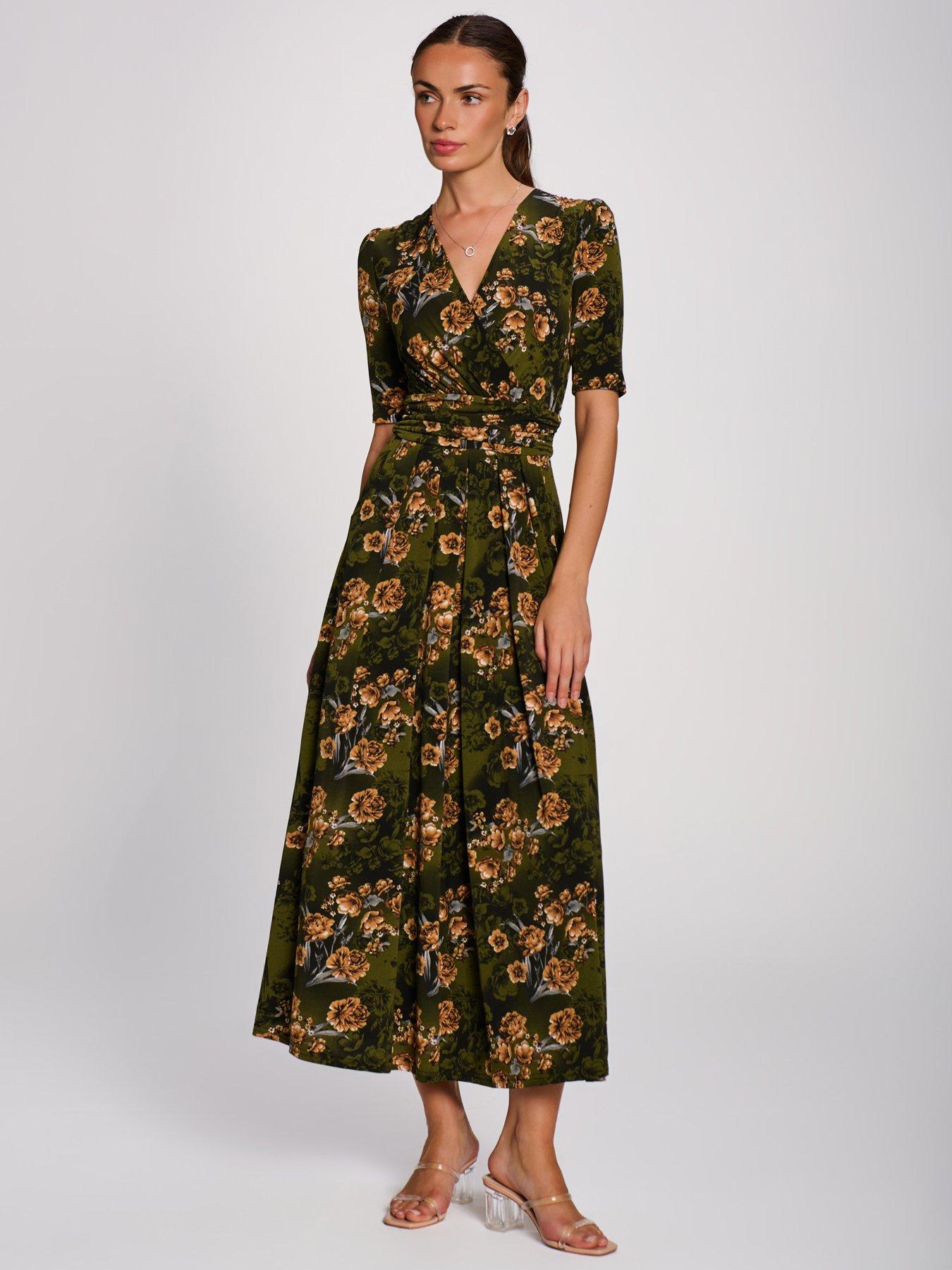 Image 7 of 7 of Jolie Moi Printed Jersey Maxi Dress