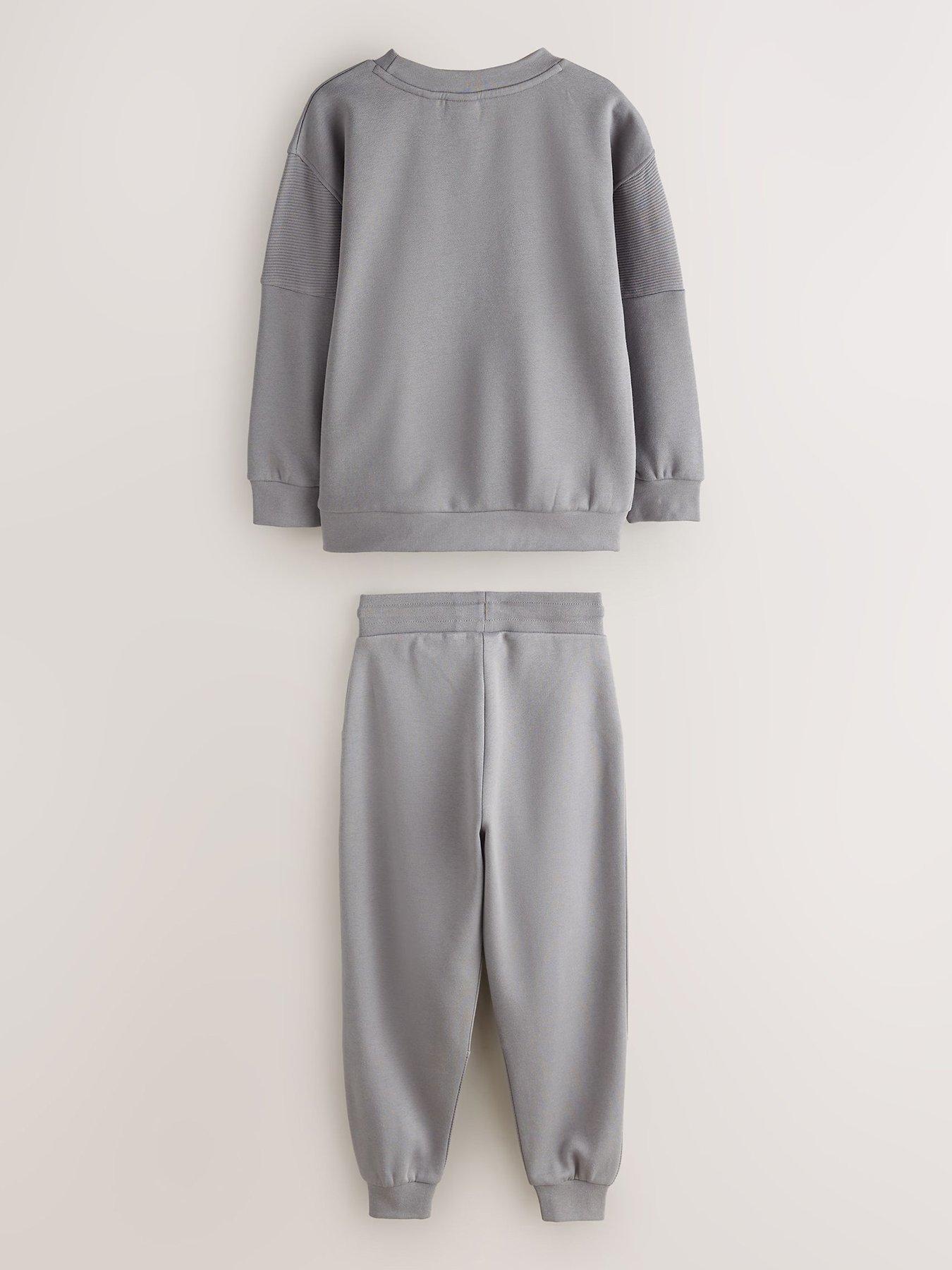 Image 3 of 7 of Ted Baker Boys Baker Embroidered Logo Drawcord Tracksuit Set - Grey