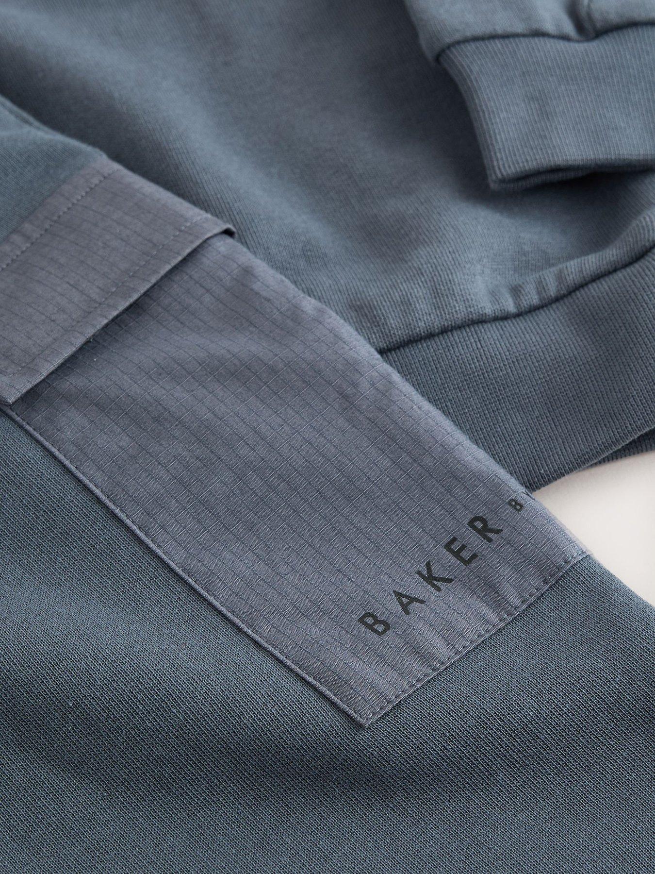 Image 5 of 7 of Ted Baker Boys Oversized Sweatshirt And Joggers Set - Grey