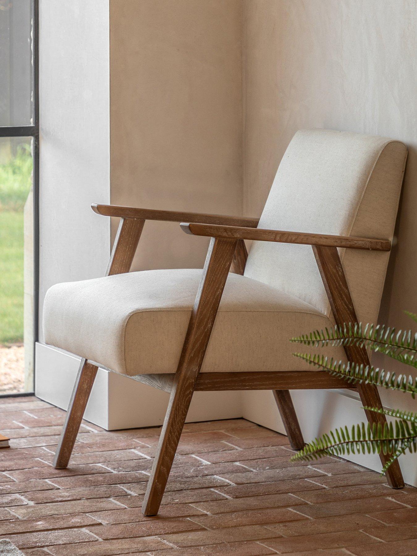 Image 1 of 6 of Gallery Direct Neyland Armchair Natural Linen