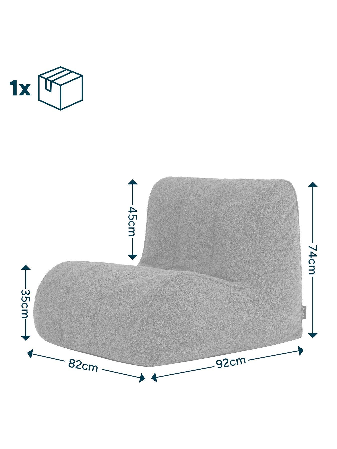 Image 7 of 7 of Icon Beanbags Swoop Lounger Chair Boucle
