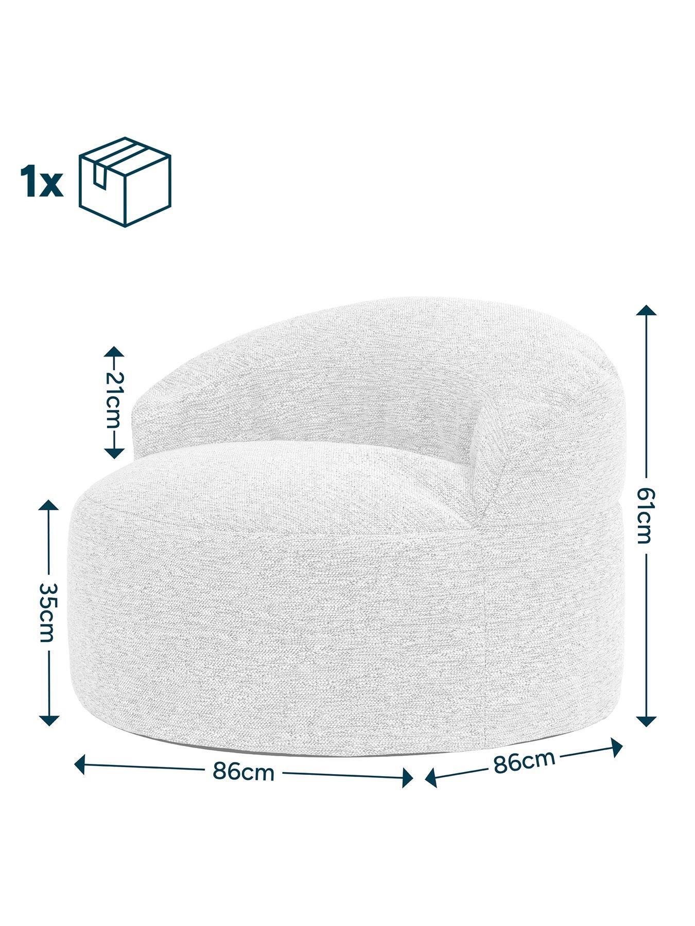 Image 6 of 6 of Icon Beanbags Orb Accents Chair Natural
