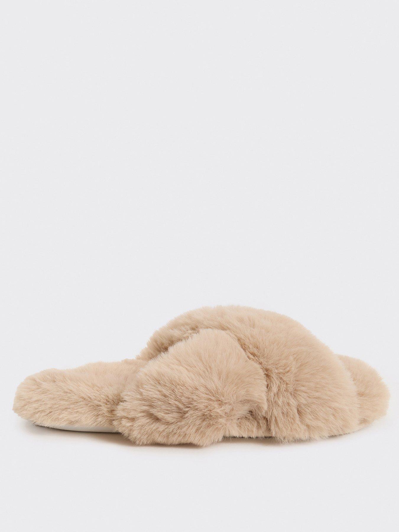 Image 2 of 6 of Boux Avenue Boux Avenue Cross Band Slipper - Oatmeal