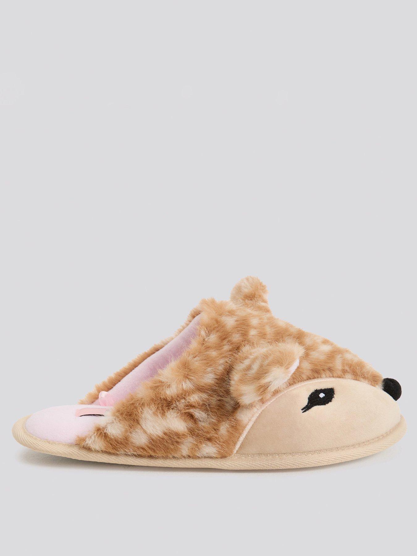 Image 2 of 5 of Boux Avenue Boux Avenue Deer Plush Mule - Neutral Mix