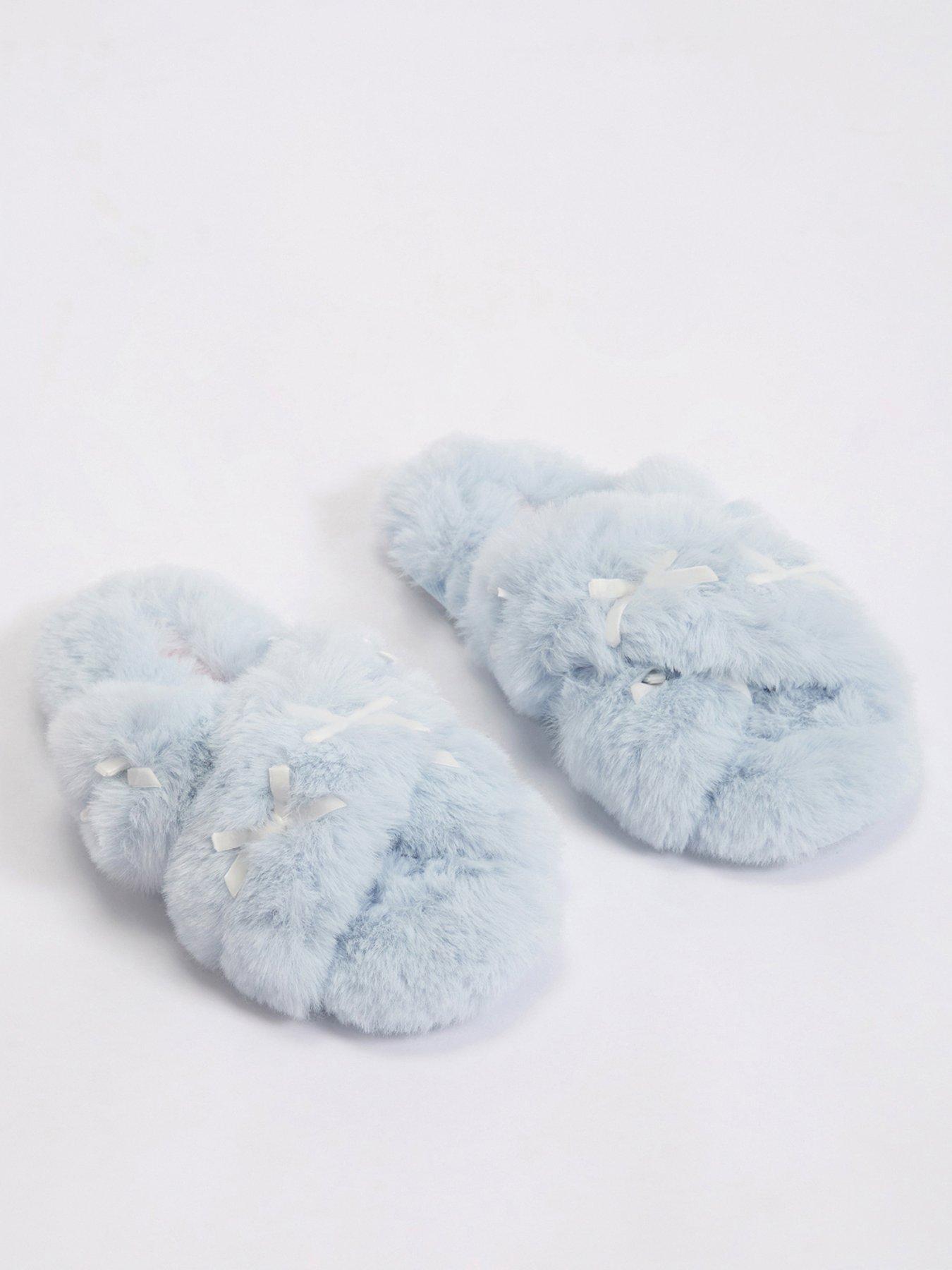 Image 1 of 5 of Boux Avenue Boux Avenue Plush Multi Bow Crossband - Arctic Blue
