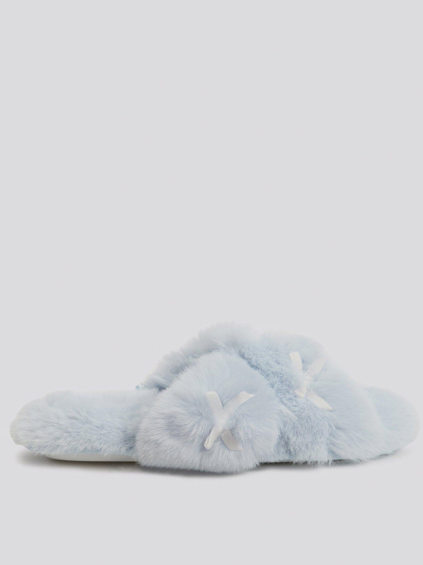 Image 2 of 5 of Boux Avenue Boux Avenue Plush Multi Bow Crossband - Arctic Blue