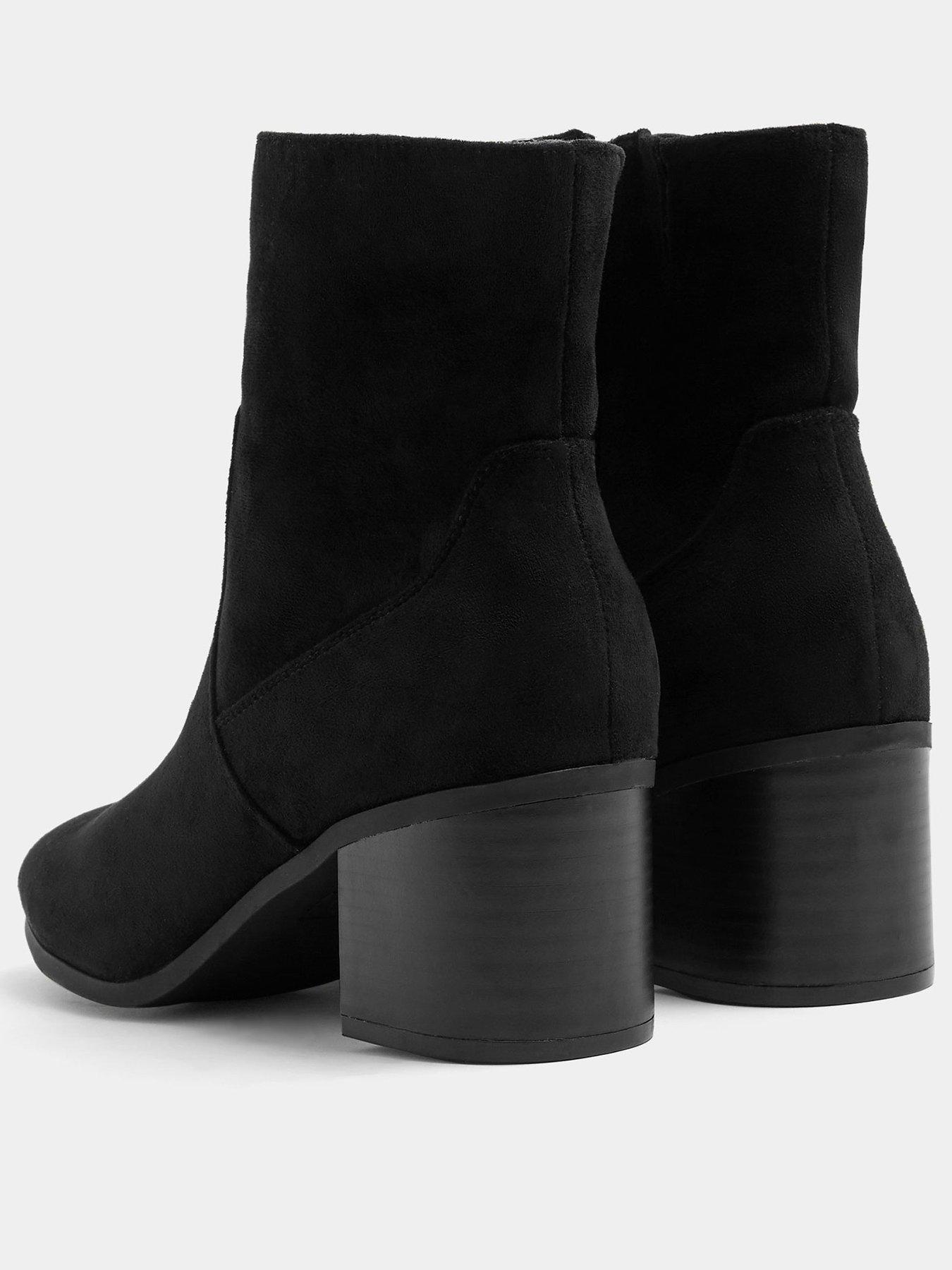 Image 3 of 4 of Yours Extra Wide Fit Soft Square Heel Ankle Boot