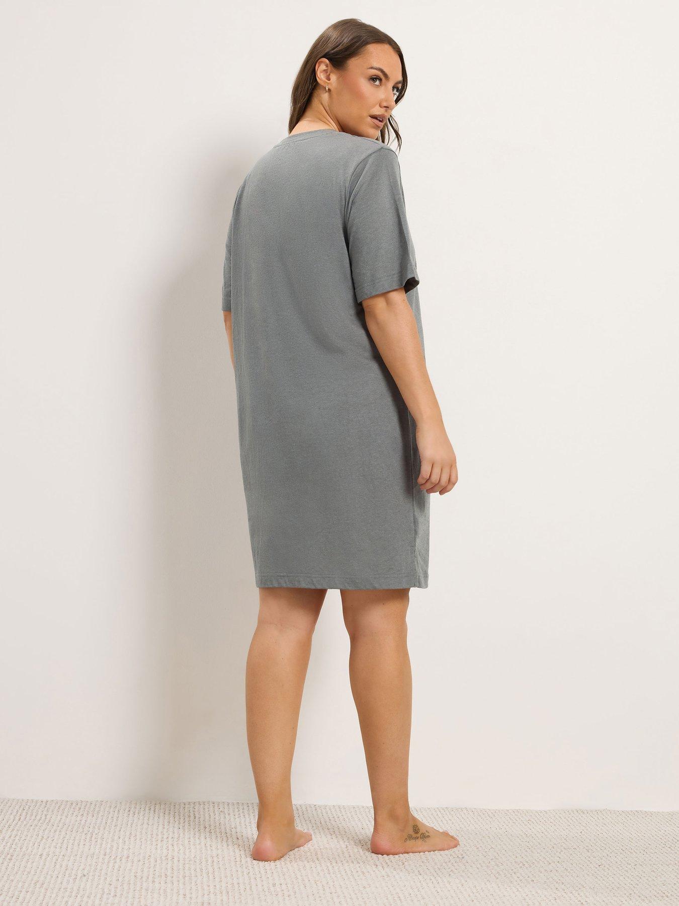 Image 2 of 4 of Yours Curve Highland Hugs Side Split Nightdress
